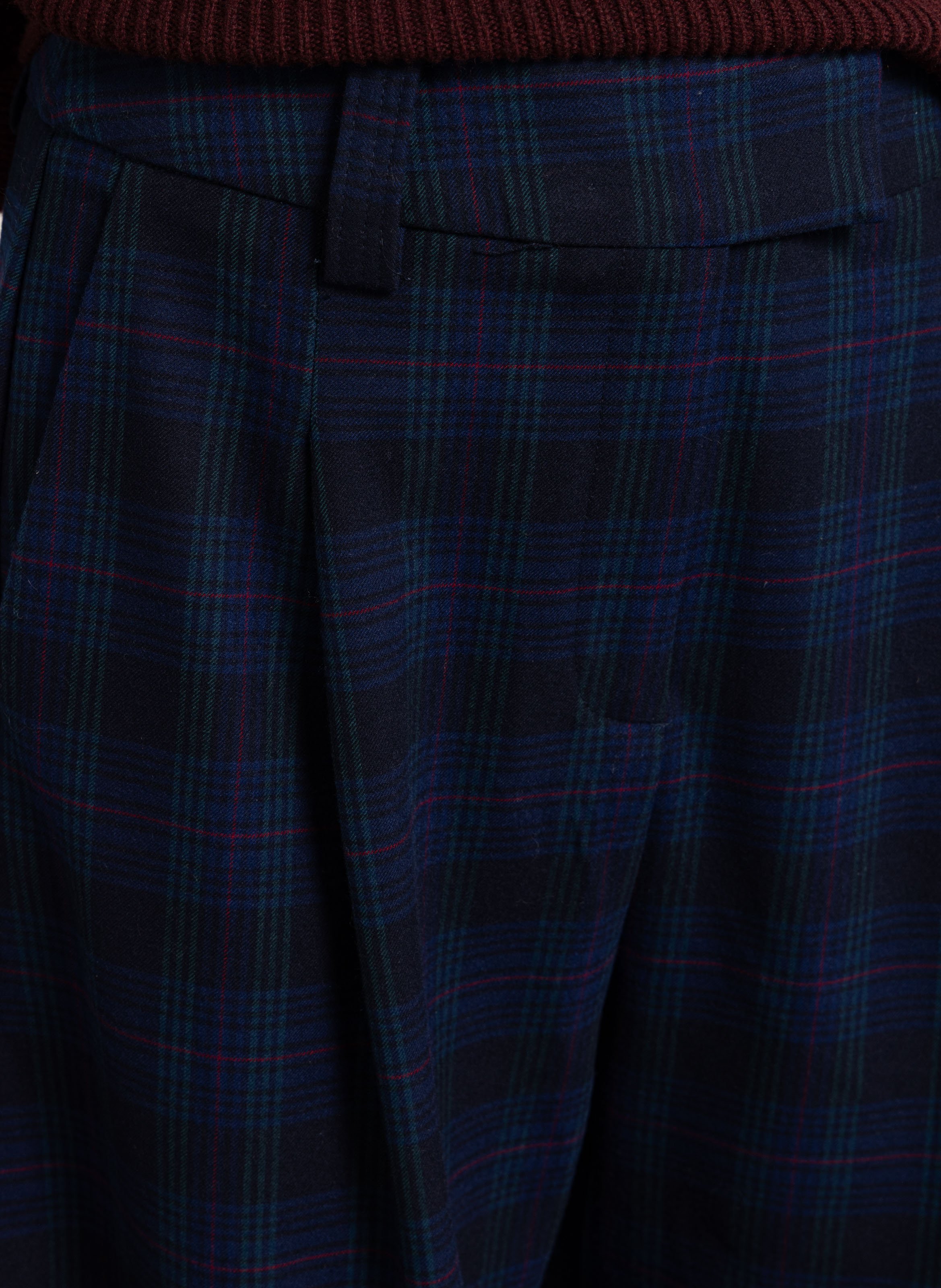 High-waisted wide-leg pants SUNCOO Blue