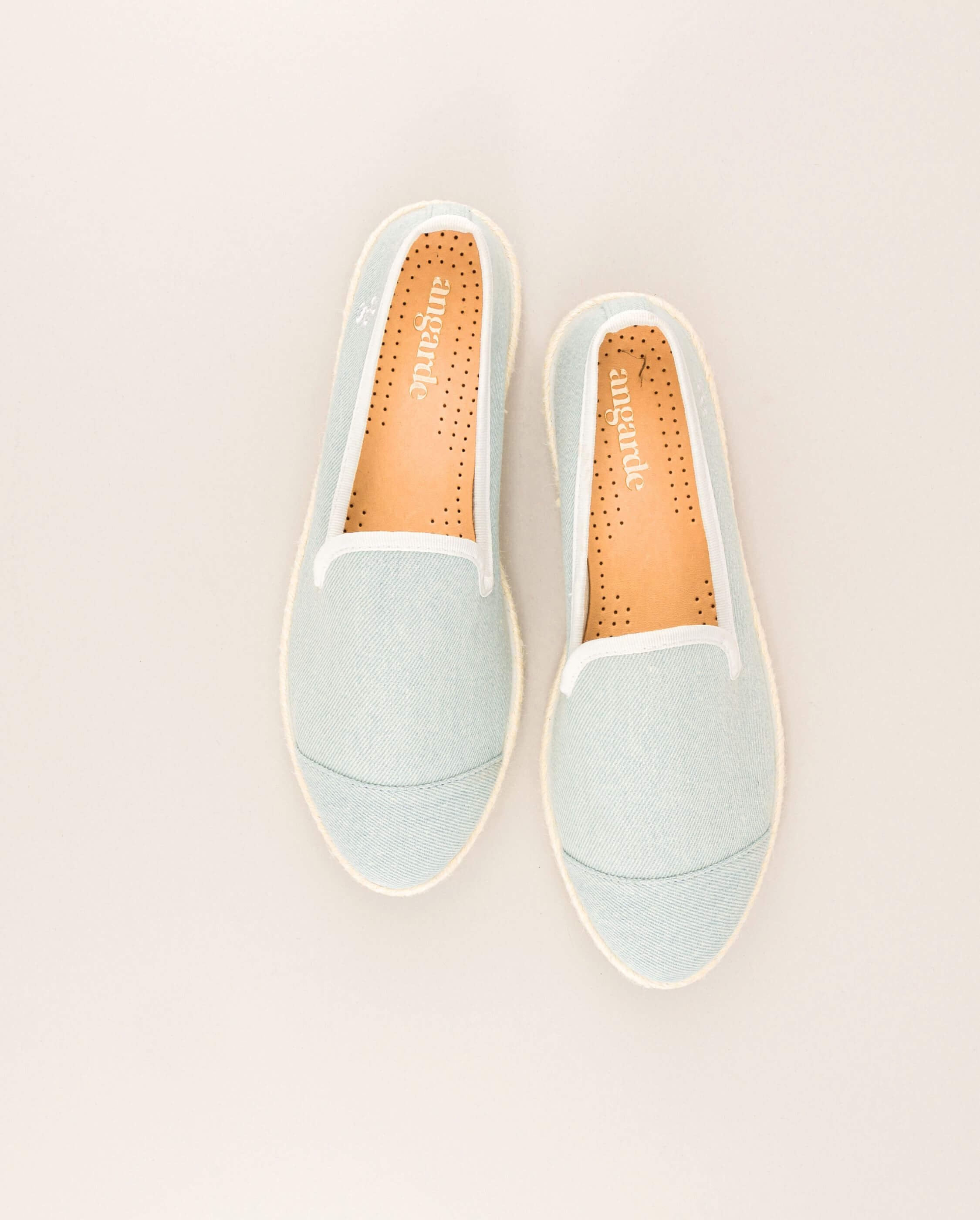 Women's CENITZ espadrilles, light denim ANGARDE Blue
