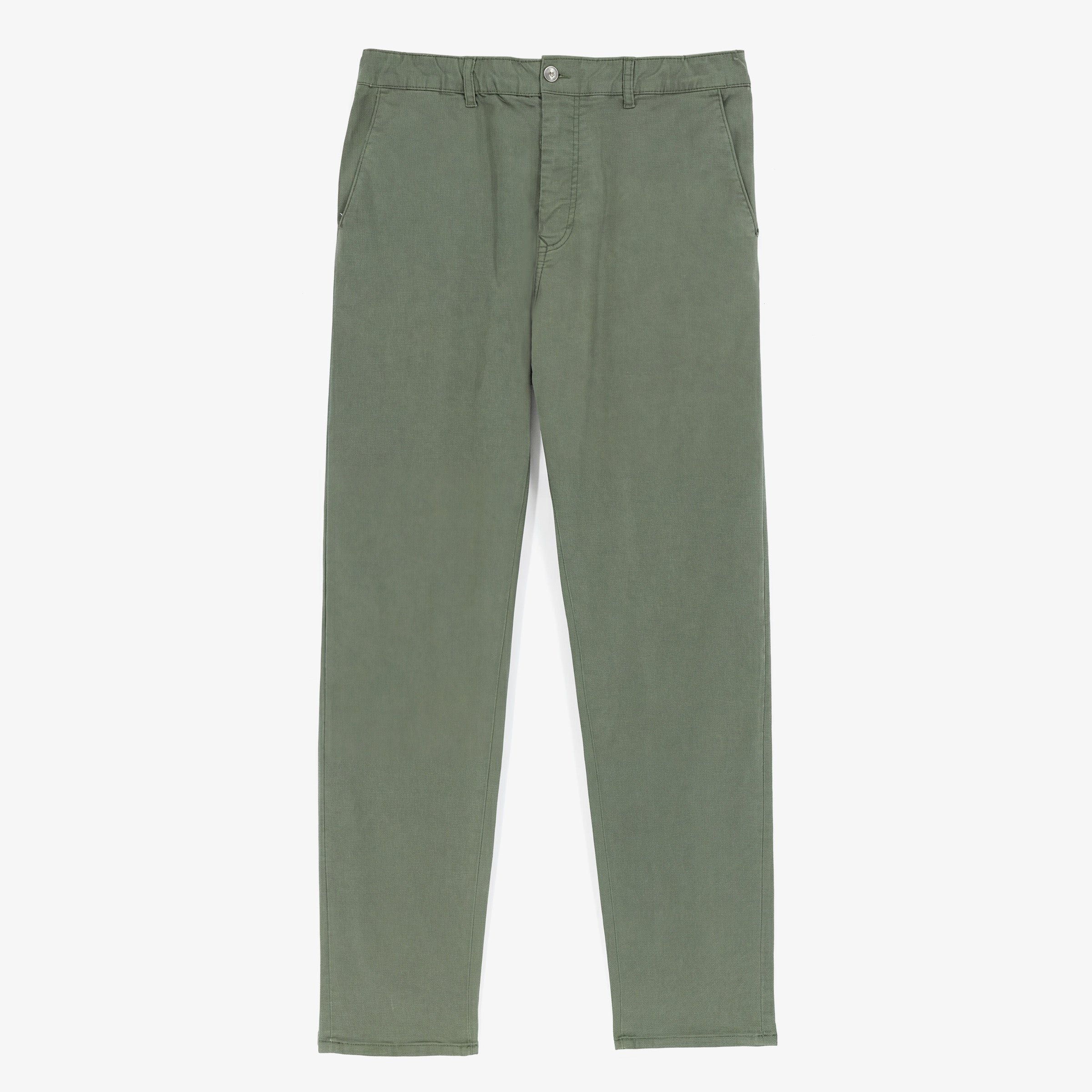 Chino confort taille élastiquée SERGE BLANCO Kaki