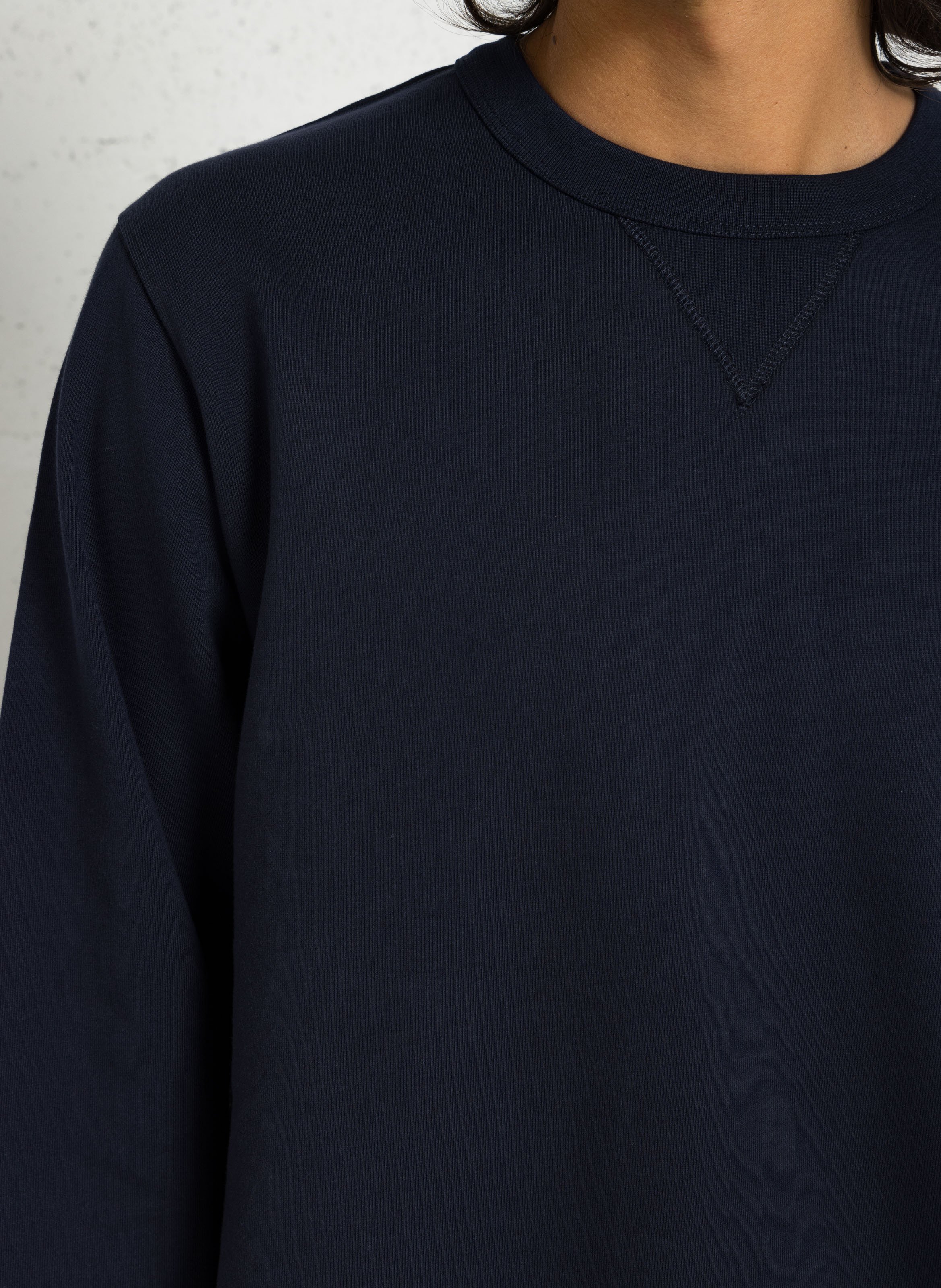 Baumwoll-Sweater mit Rundhalsausschnitt AU PRINTEMPS PARIS Blau