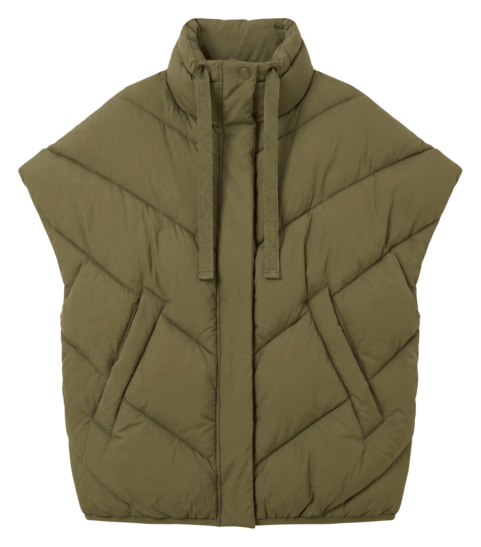 Doudoune oversize sans manche BY BAR Vert