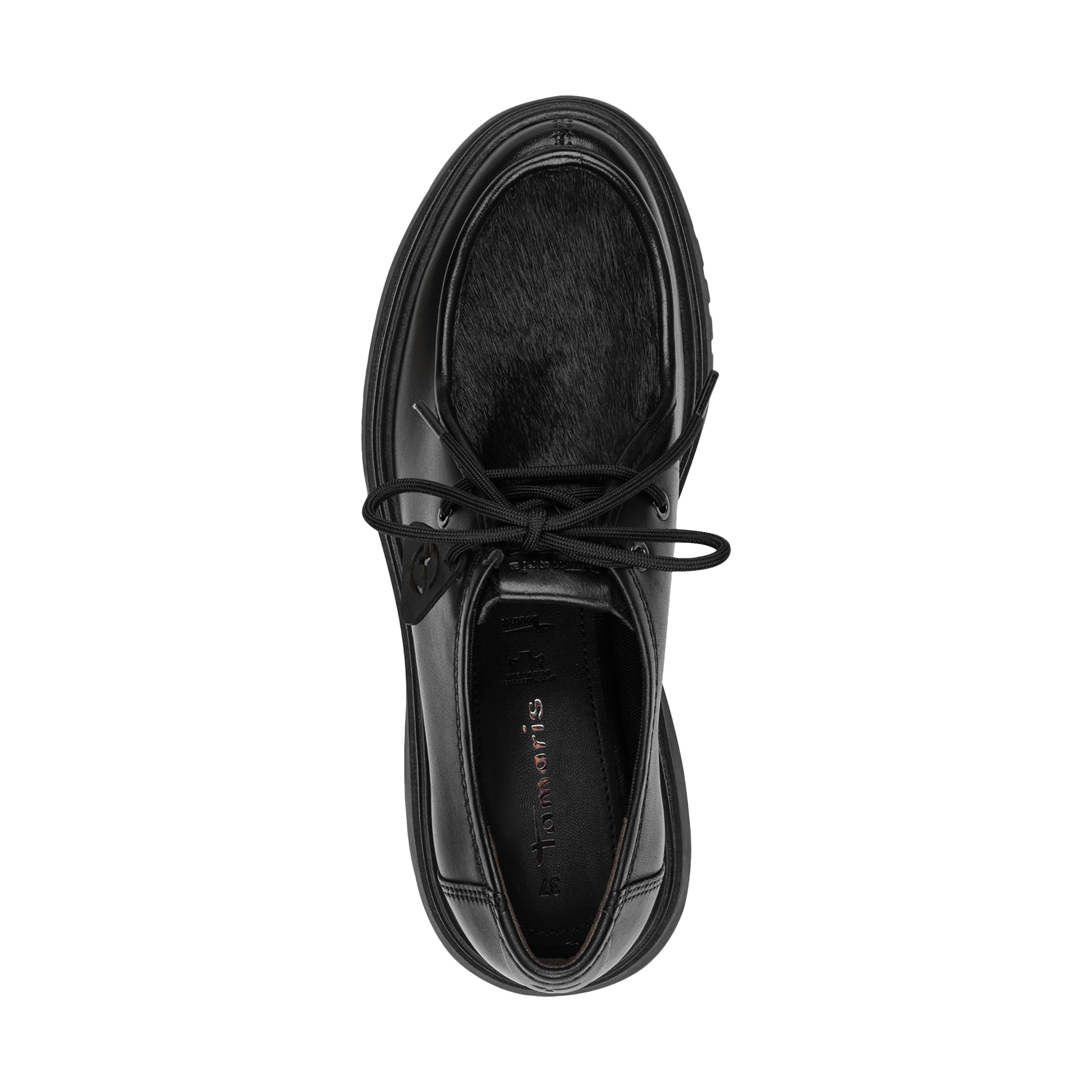 Mocassin cuir TAMARIS Noir