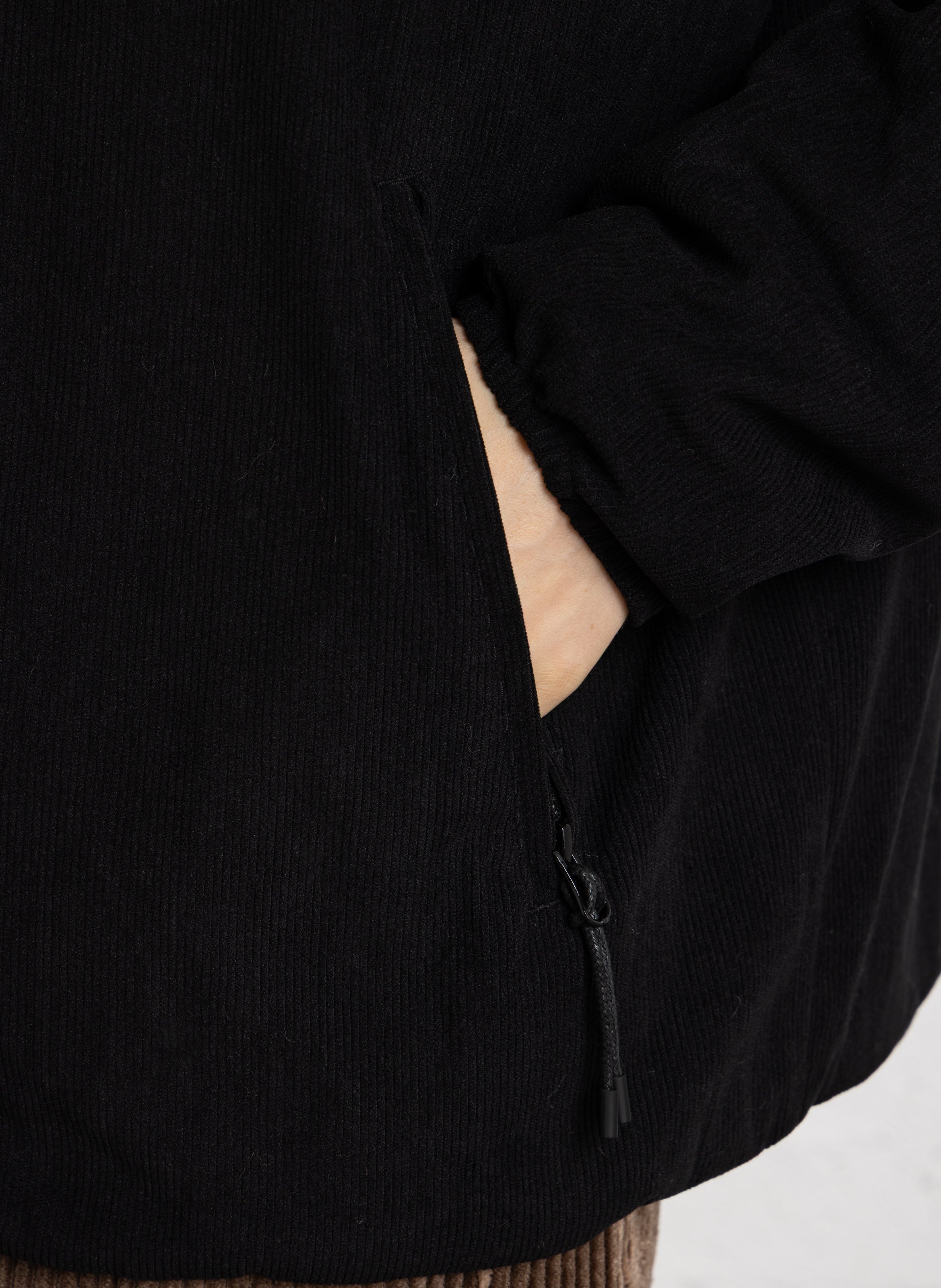 Veste matelassée oversize col rond TAION Noir