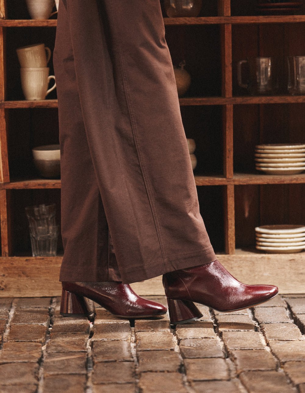 Bottines à talons ODAJE Rouge
