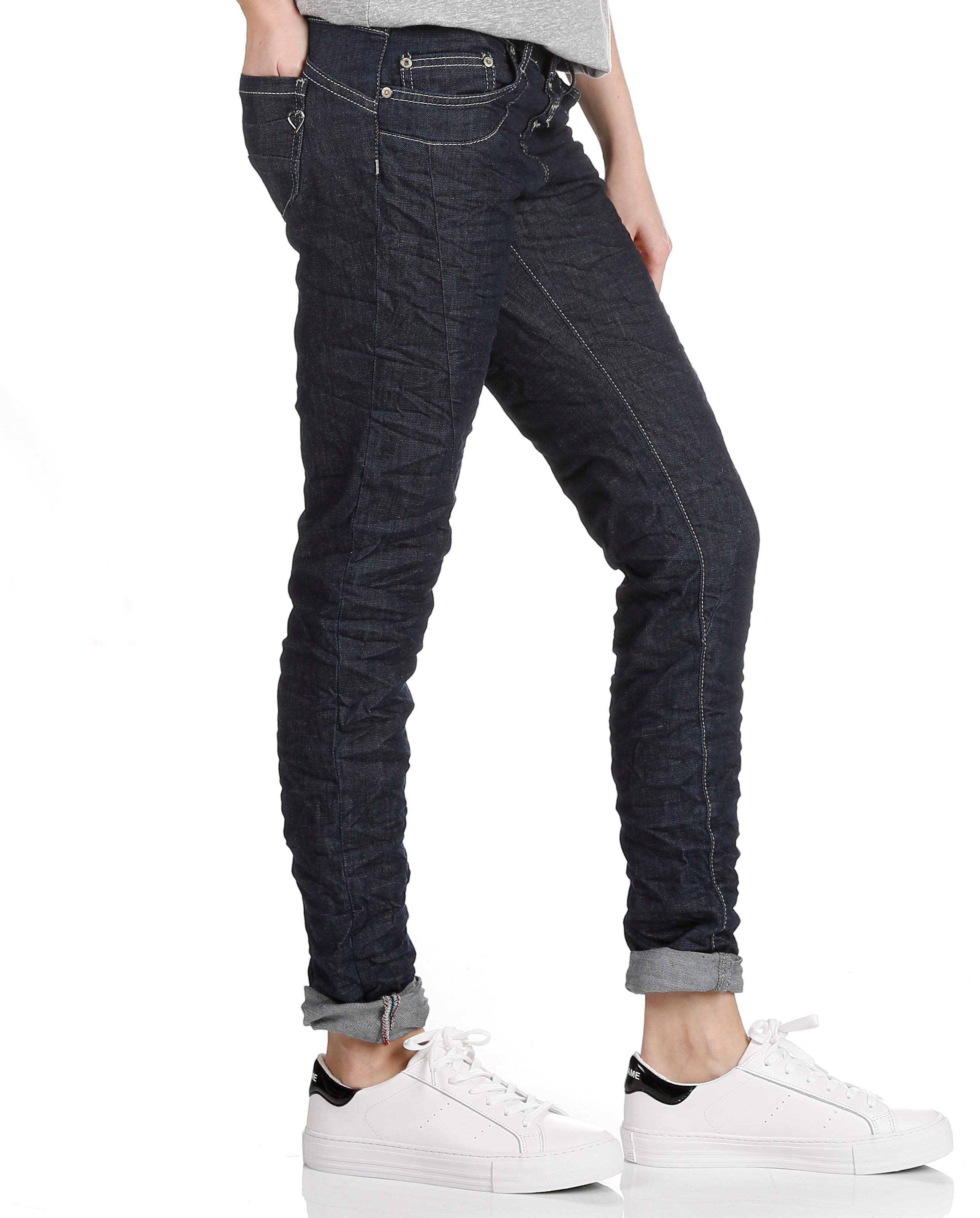 Slim-fit button-up jeans PLEASE Blue