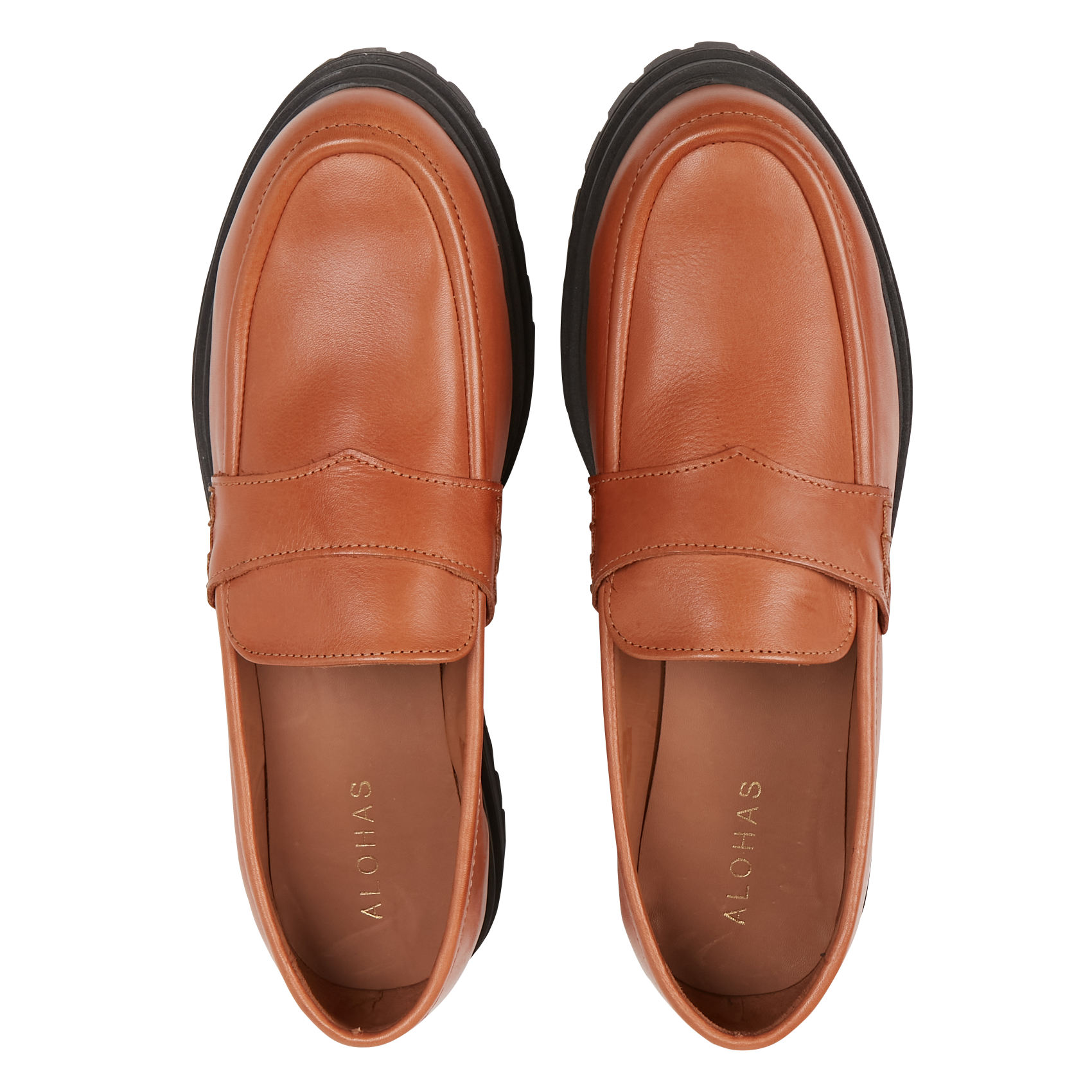 Leather loafers ALOHAS Brown