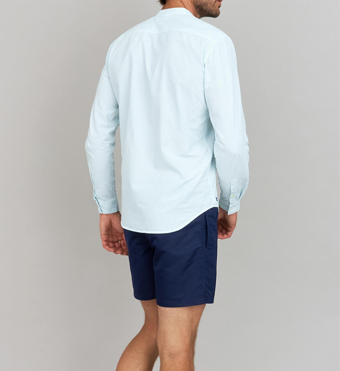 Cotton seersucker shirt GILI'S Green