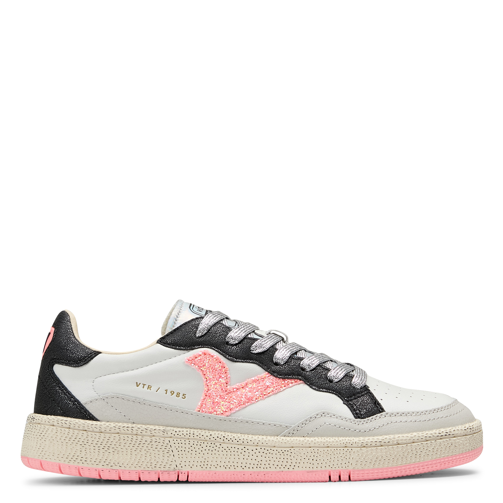 Baskets basses bi-matière VICTORIA Rose