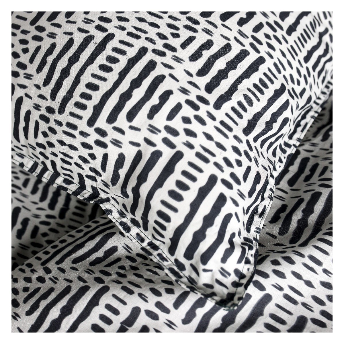 Ethnic printed cotton bedding set TODAY LINGE DE MAISON White