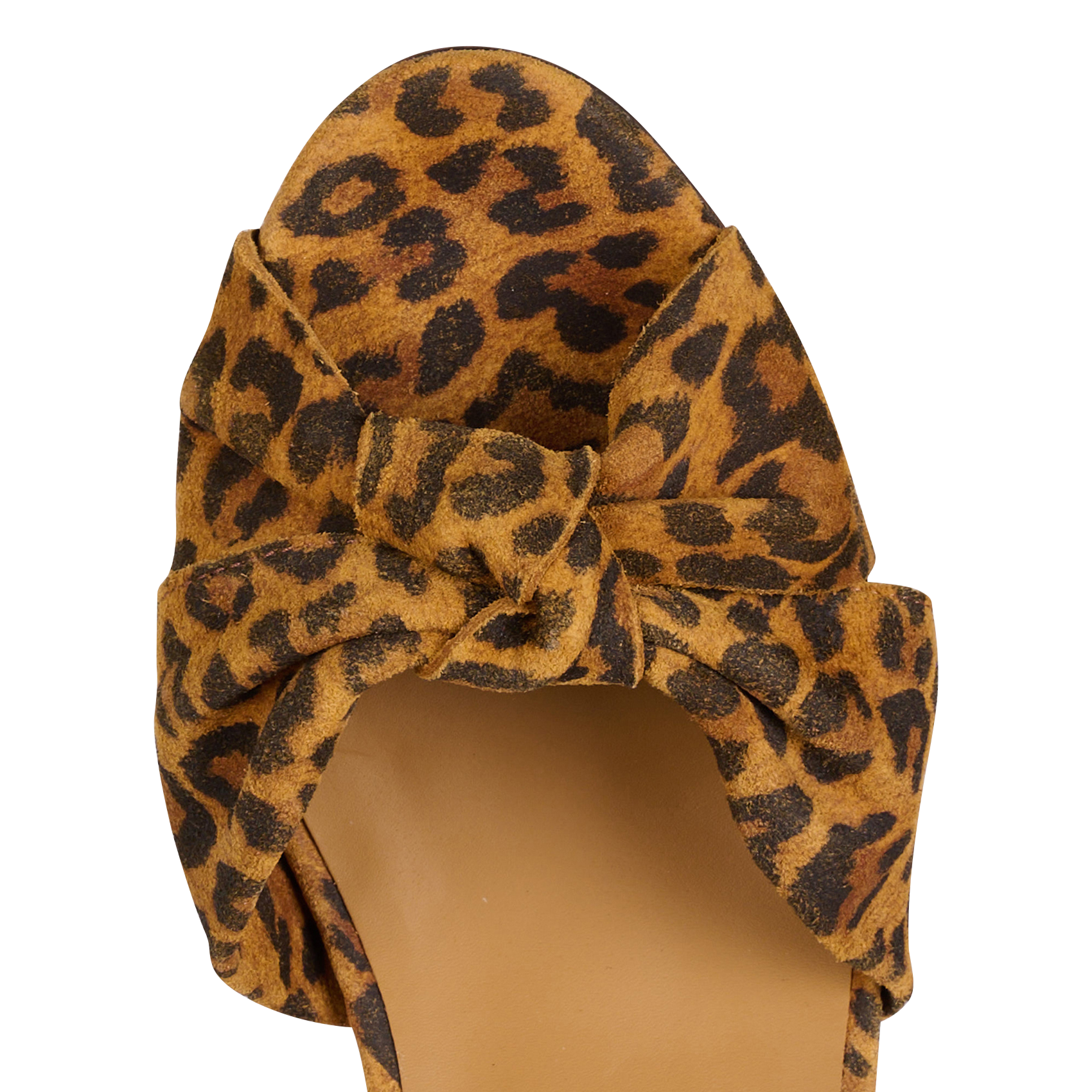 Printed suede leather heeled sandals BOBBIES Multicolored