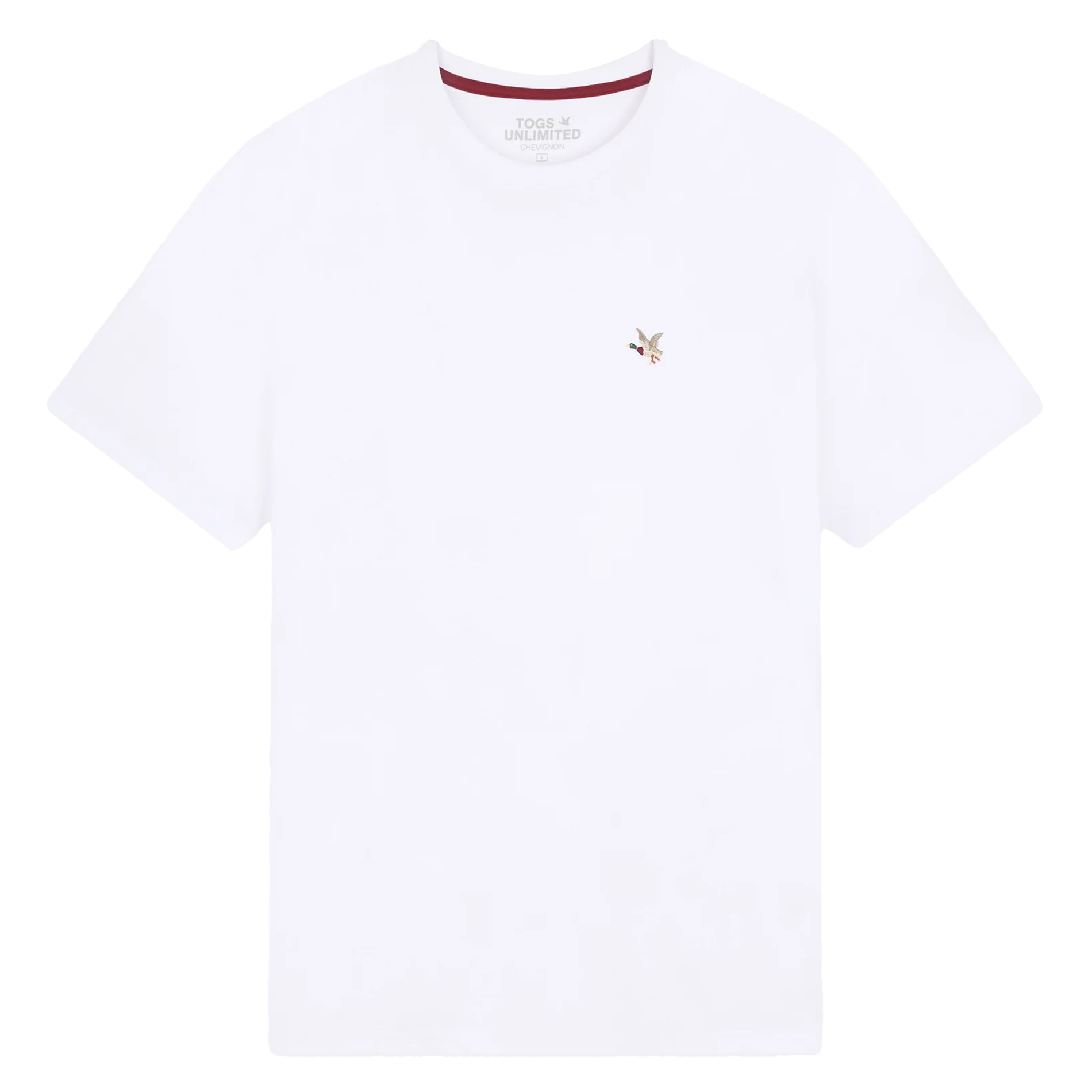Straight screen-printed cotton T-shirt CHEVIGNON White