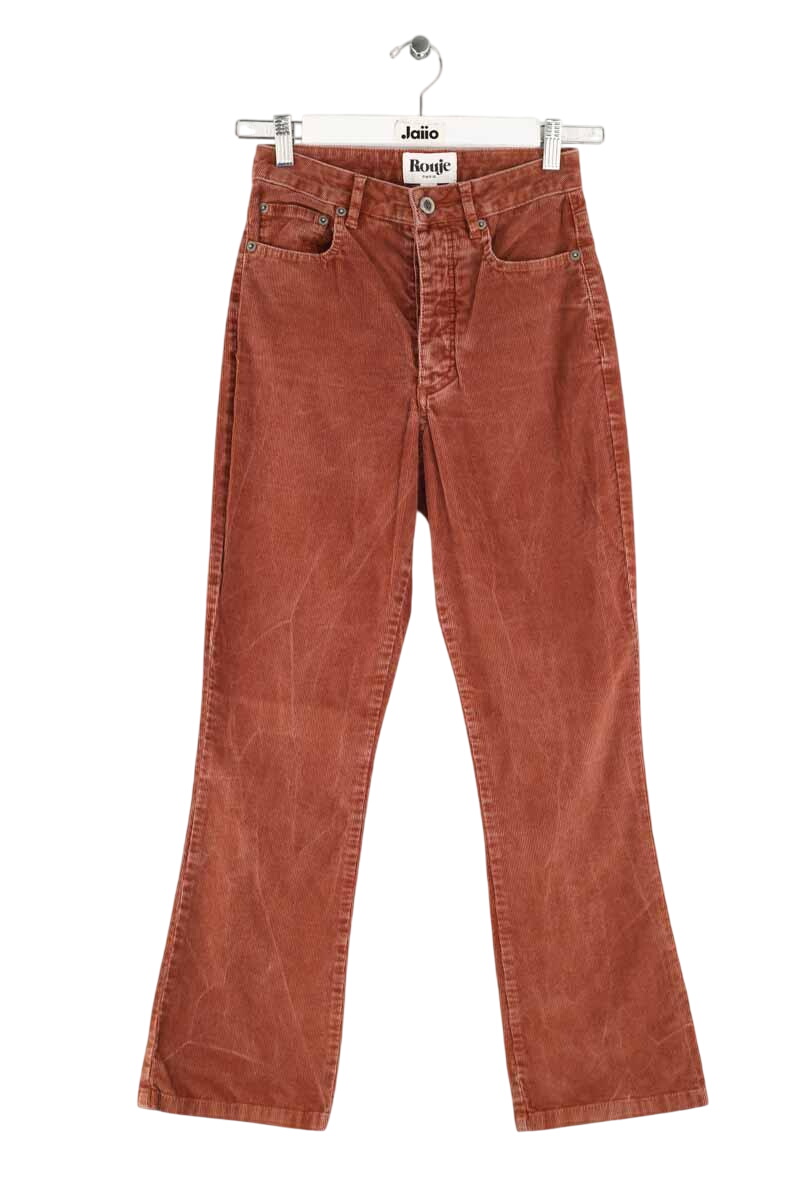Slim-fit cotton cargo pants ROUJE - Seconde Main Brown
