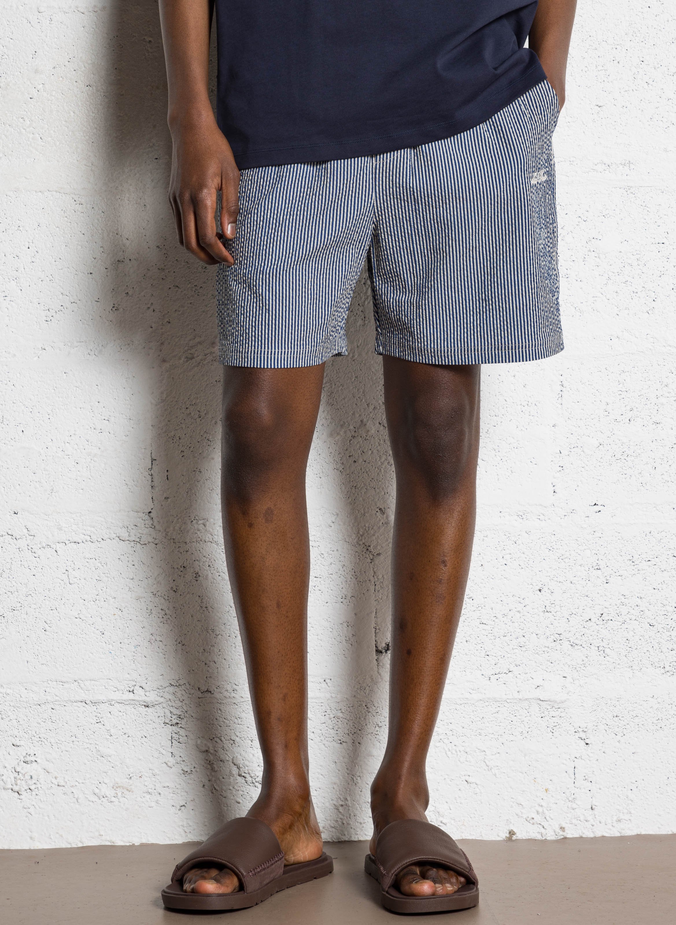 Gestreifte Badeshorts LES DEUX