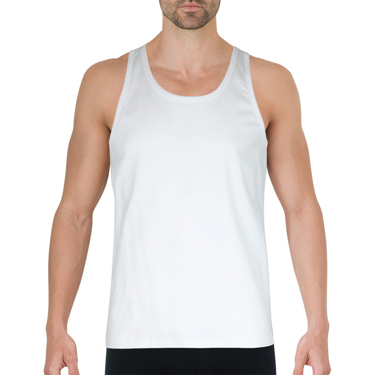 Egyptian cotton tank top by Eminence EMINENCE White