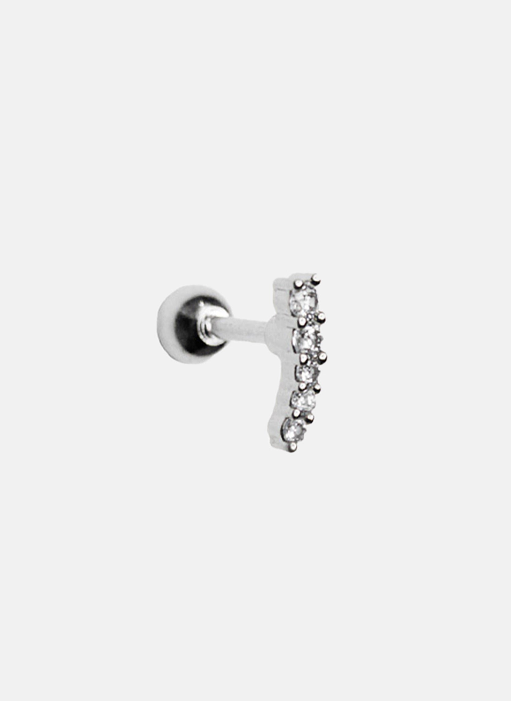 Piercing iva line AEC Paris Silver
