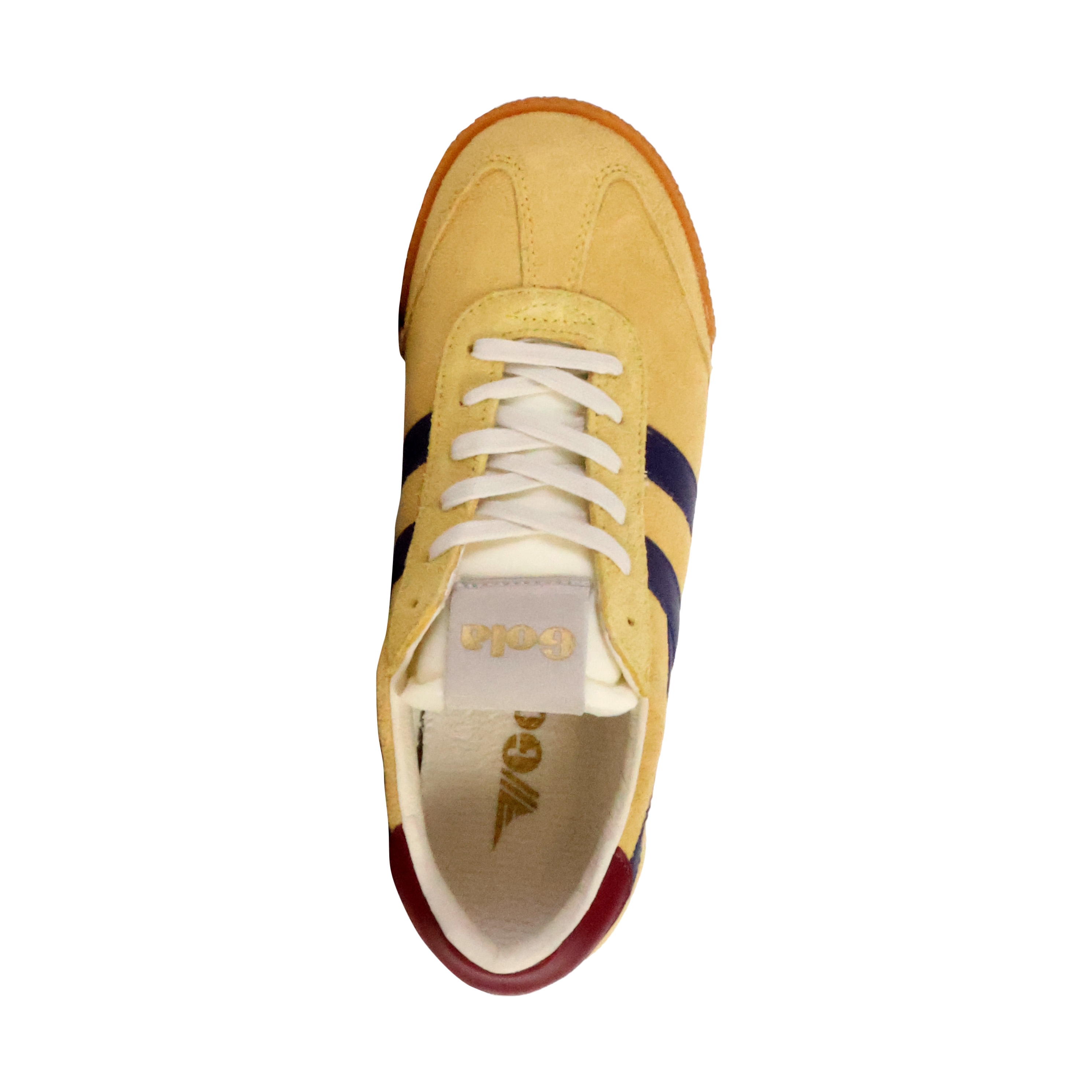 Low leather sneakers Elan Yellow