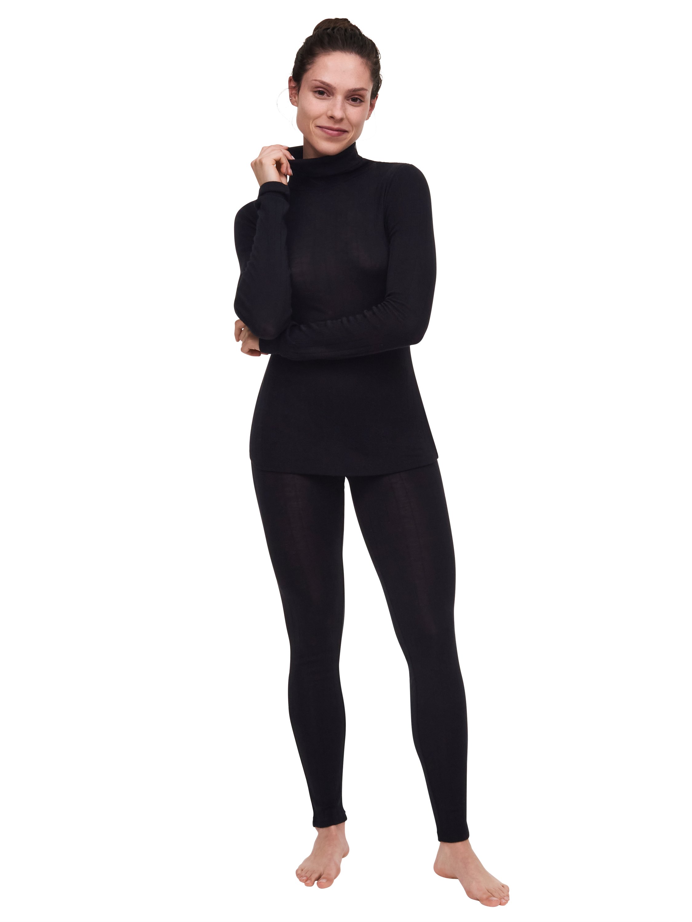 T-shirt manches longues col roulé | Noir CHANTELLE Femme