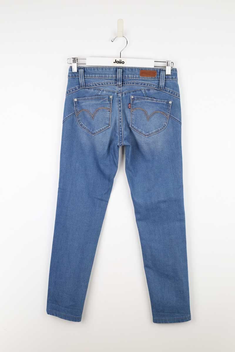 Cotton skinny jeans LEVI'S - Seconde main Blue