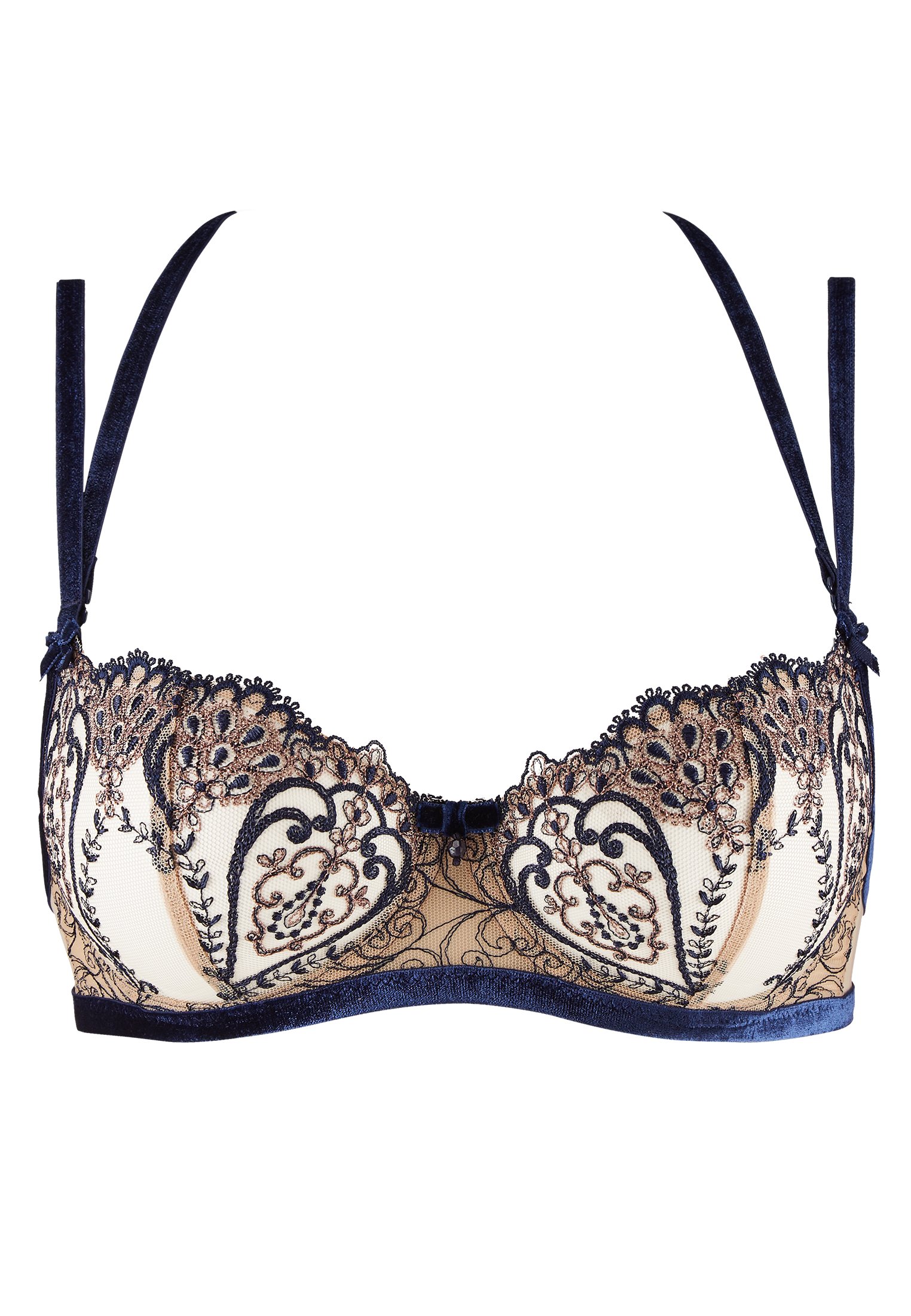 A Fleur De Toi demi-cup bra AUBADE Blue