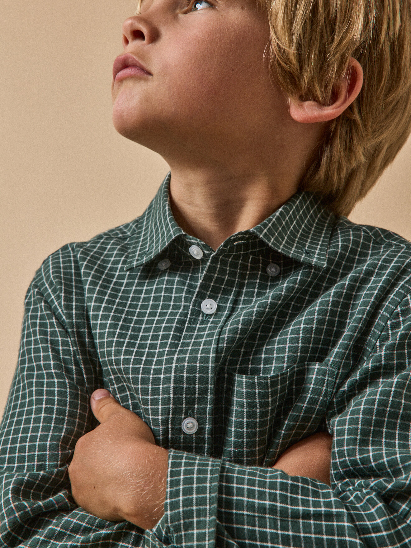 Flannel checkered shirt CYRILLUS Blue