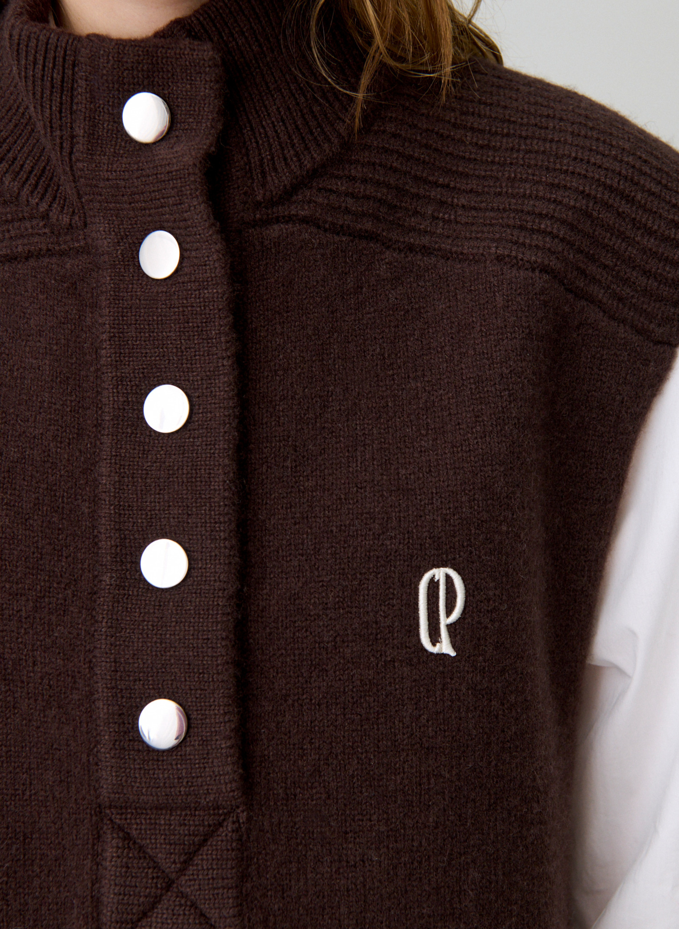 Pull col montant en laine  CLAUDIE PIERLOT Marron