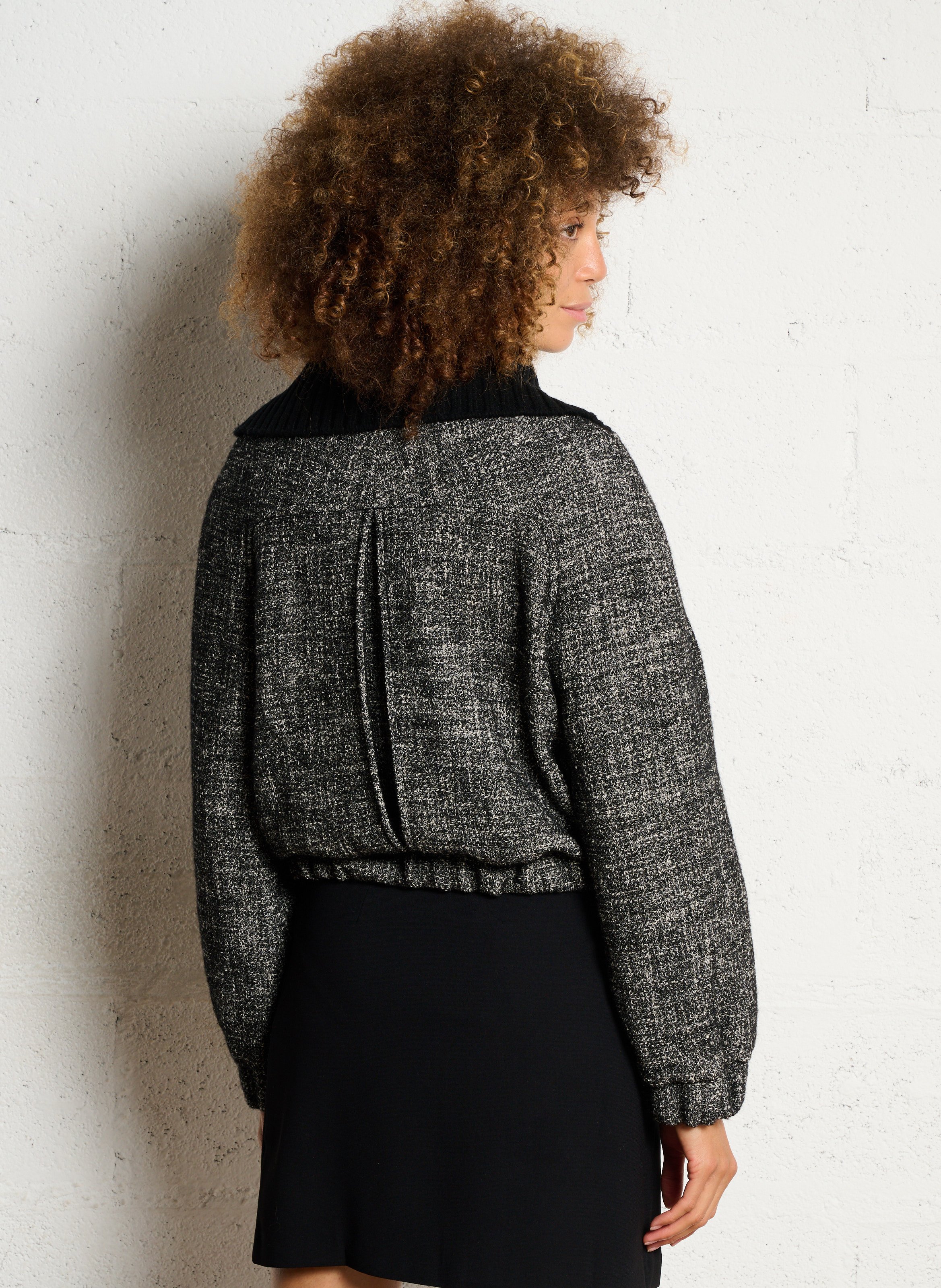 Veste oversize en coton mélangé MARGAUX LONNBERG Argent