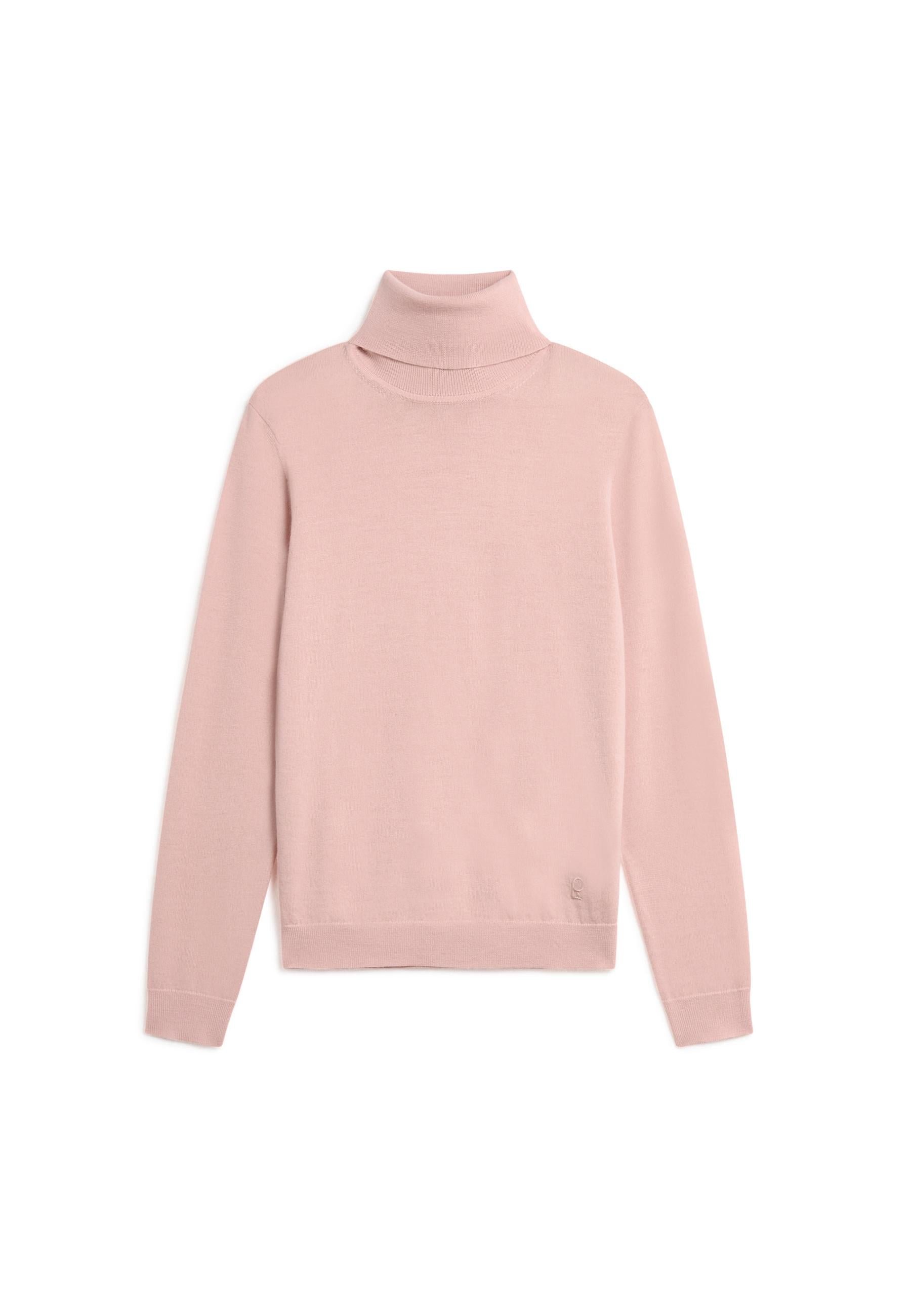 Merino wool roll-neck sweater RODIER Pink