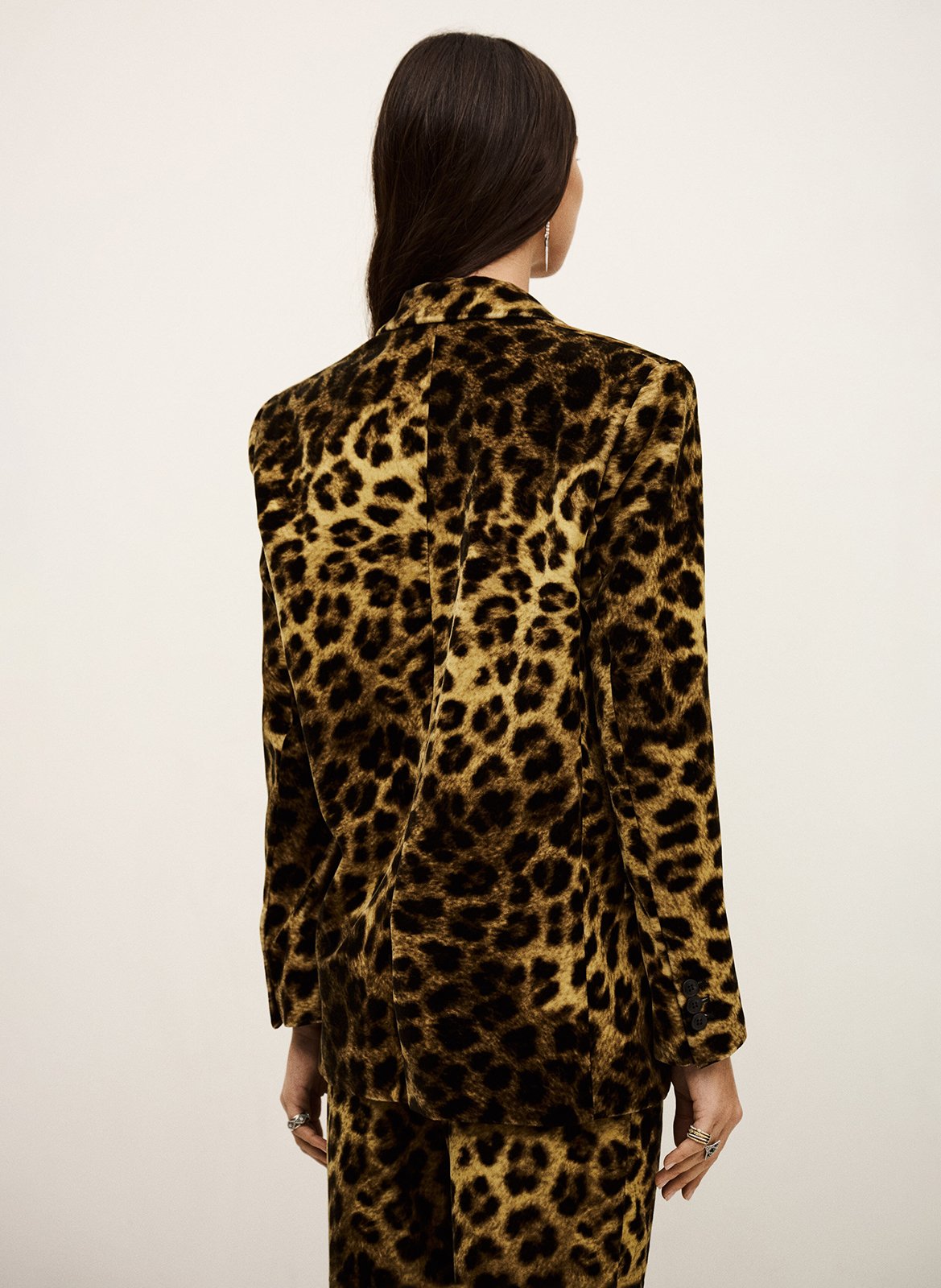 Blazer met luipaardprint BA&SH Beige