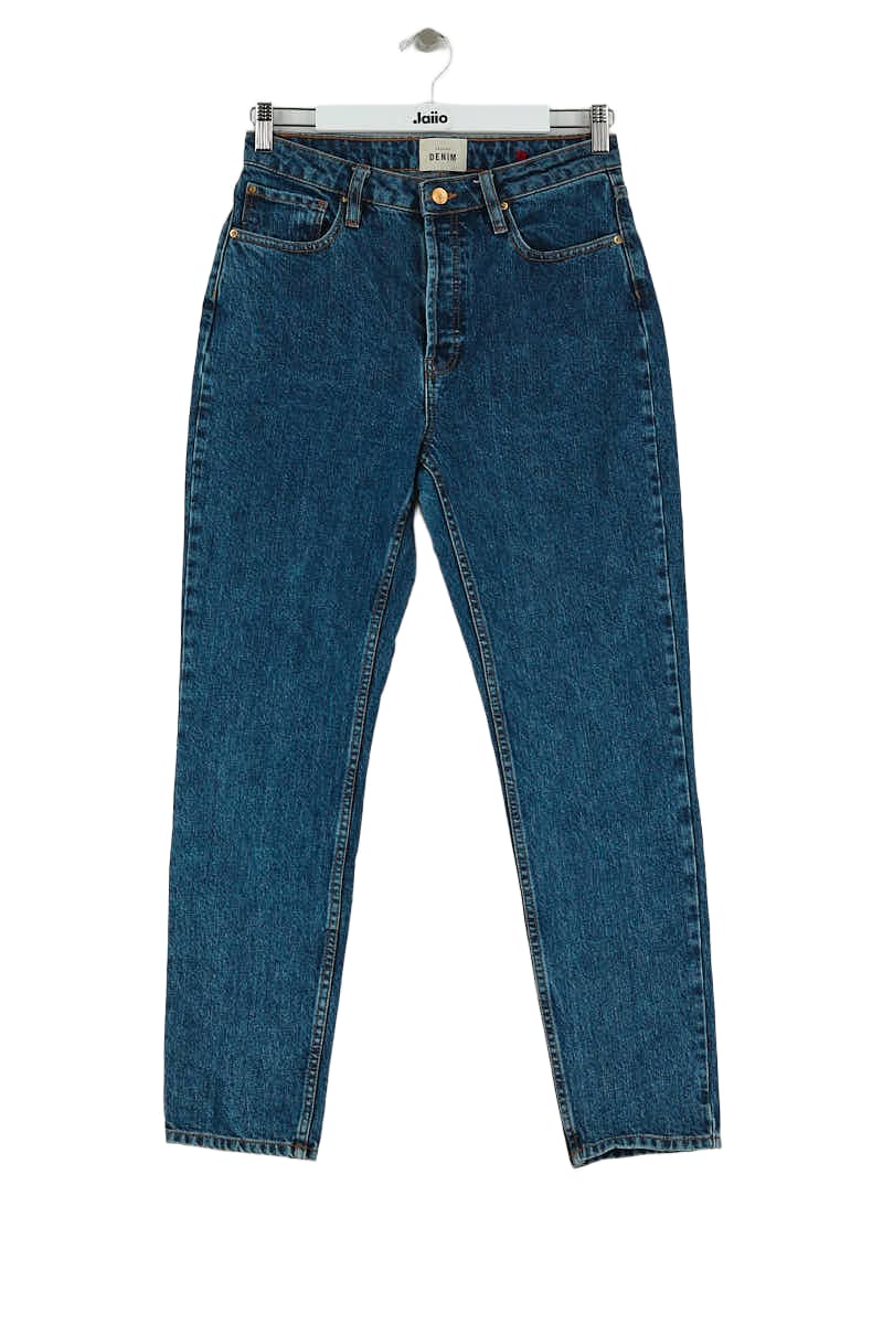 - Straight-leg jeans
- 5 pockets
- Straight cut
- Faded effect SEZANE - Seconde main Blue