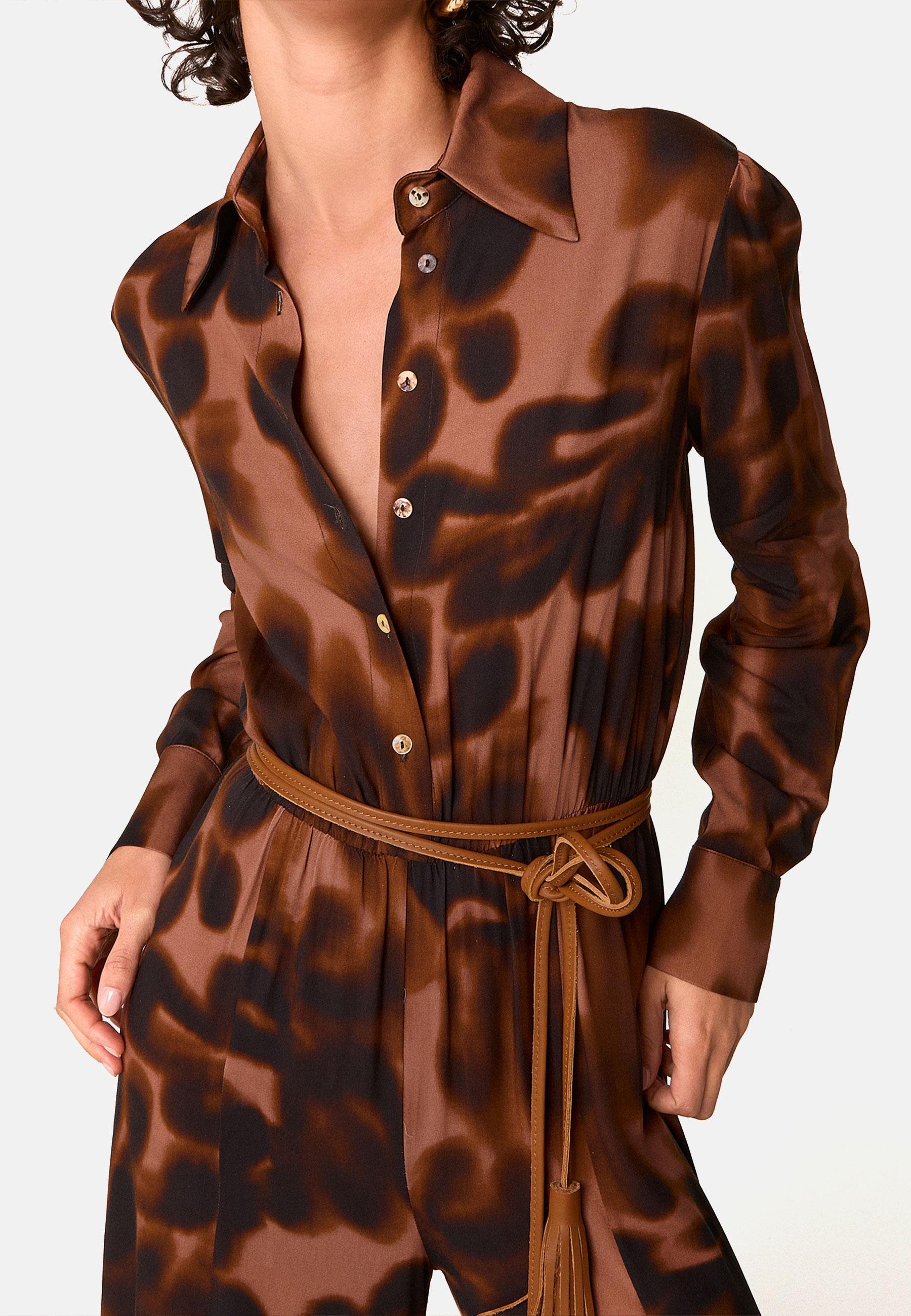 Printed jumpsuit RODIER Brown
