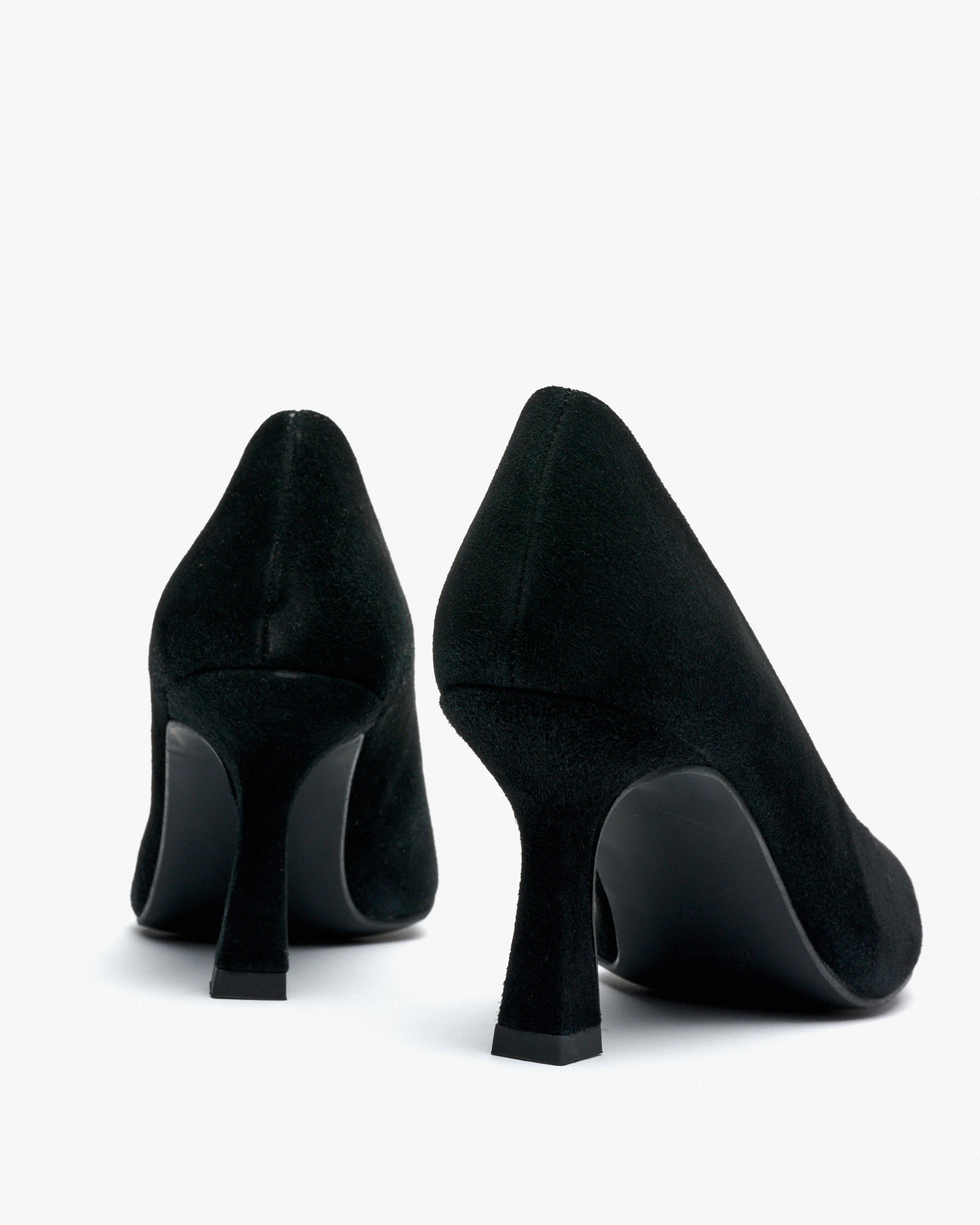 Suede high heel pumps. PEDRO MIRALLES Black