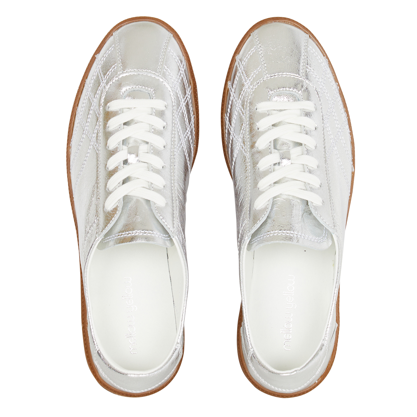 Leder-Sneaker MELLOW YELLOW Silber
