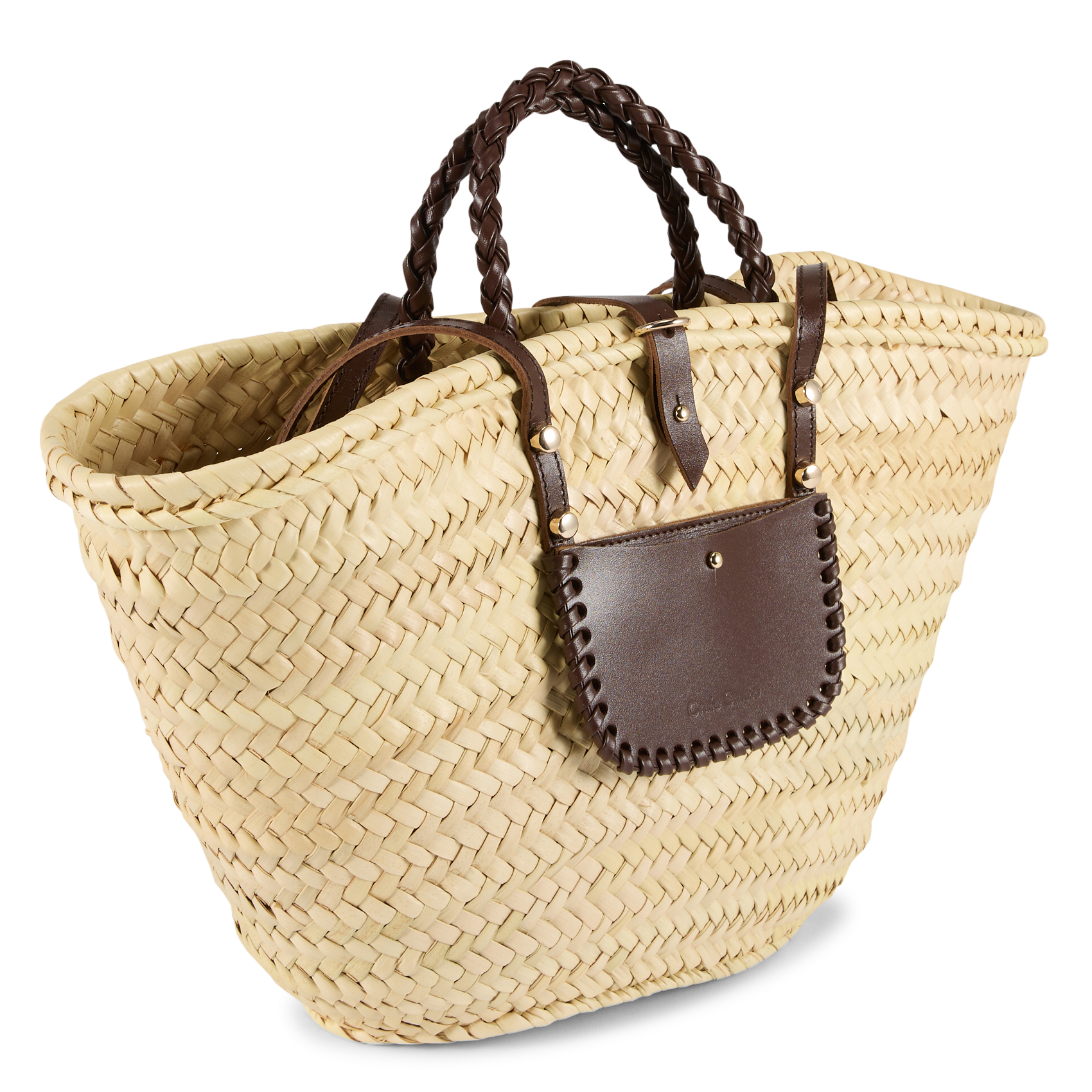 <div>Panier van doum en metallic leer</div> CRAIE STUDIO Bruin