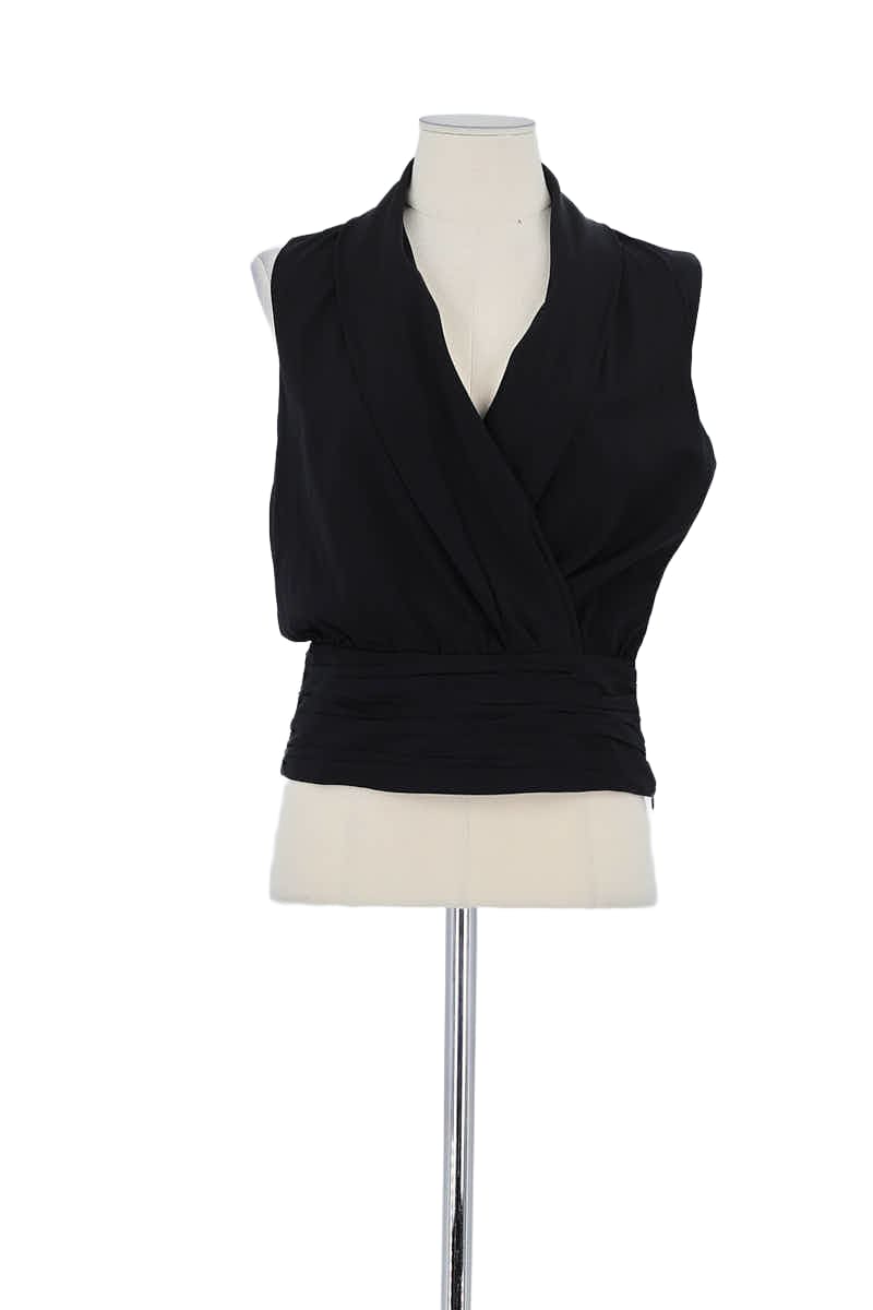 Azawood sleeveless top ARMANI - SECONDE MAIN Black