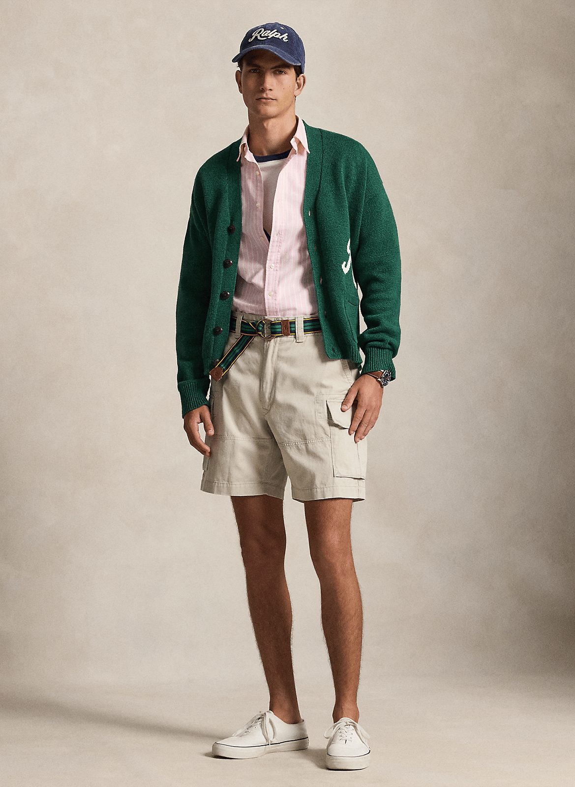 High-waisted denim shorts POLO RALPH LAUREN Grey