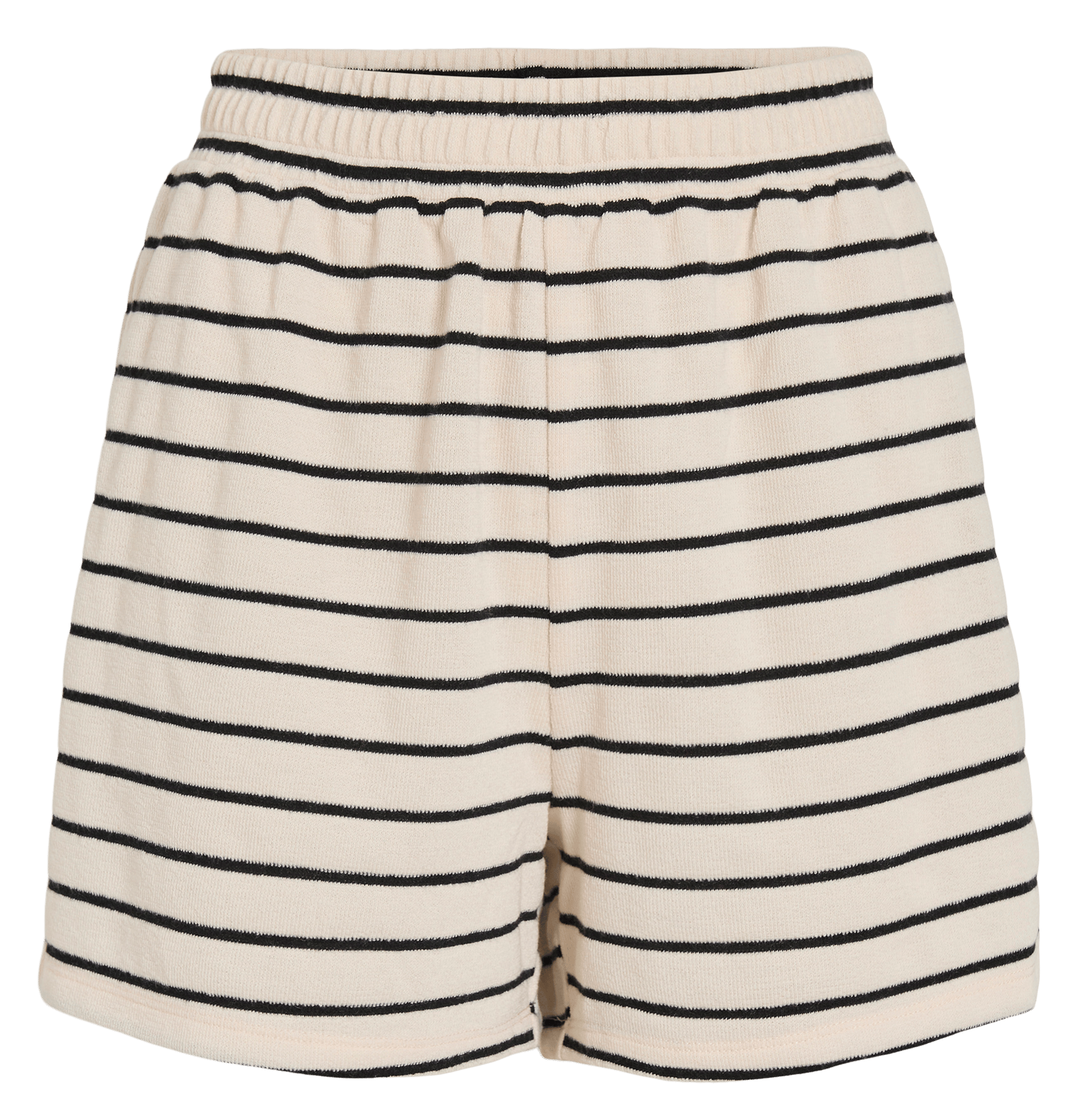 Short rayé droit en maille éponge VILA Gris