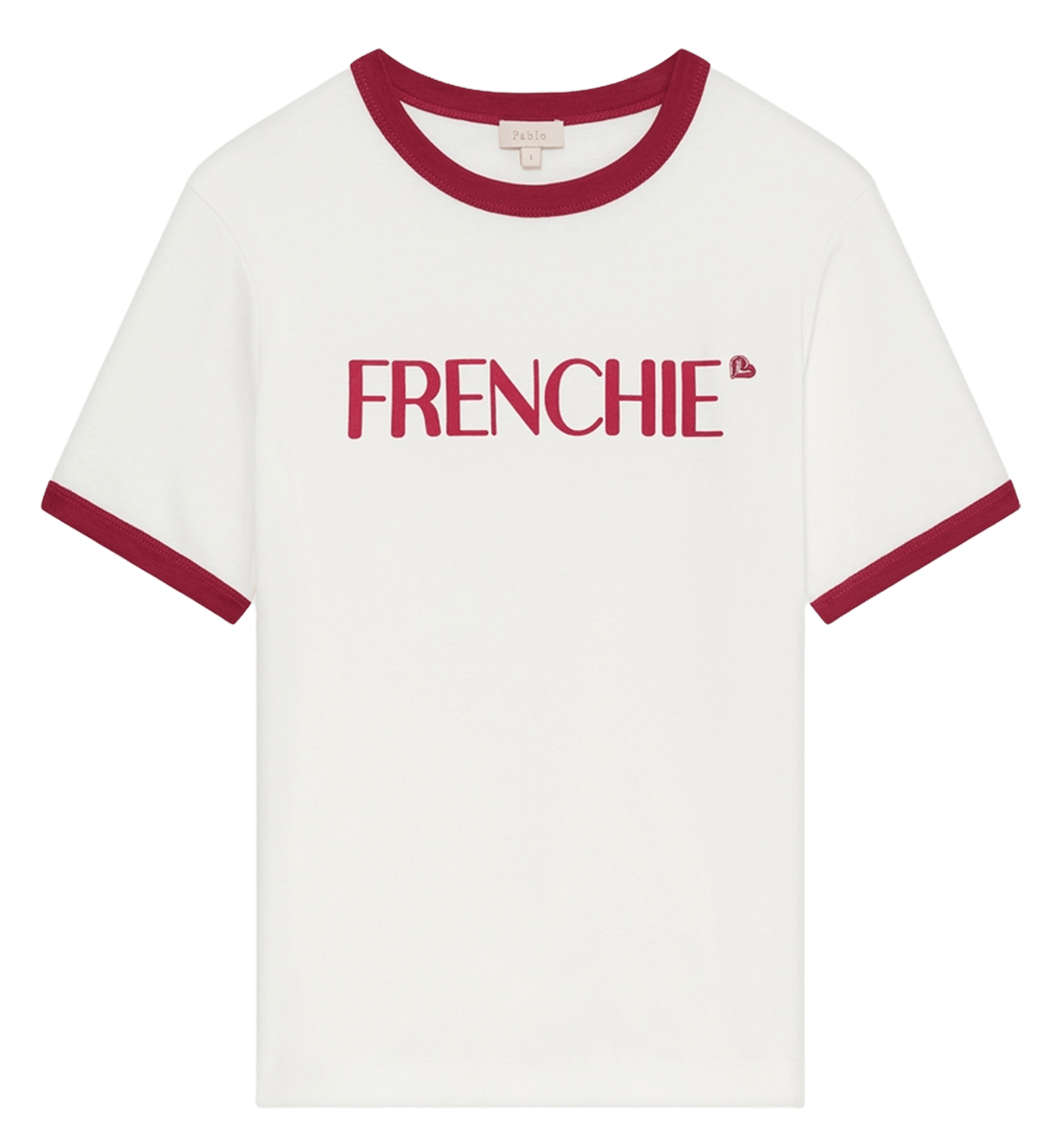 Effen T-shirt PABLO Wit