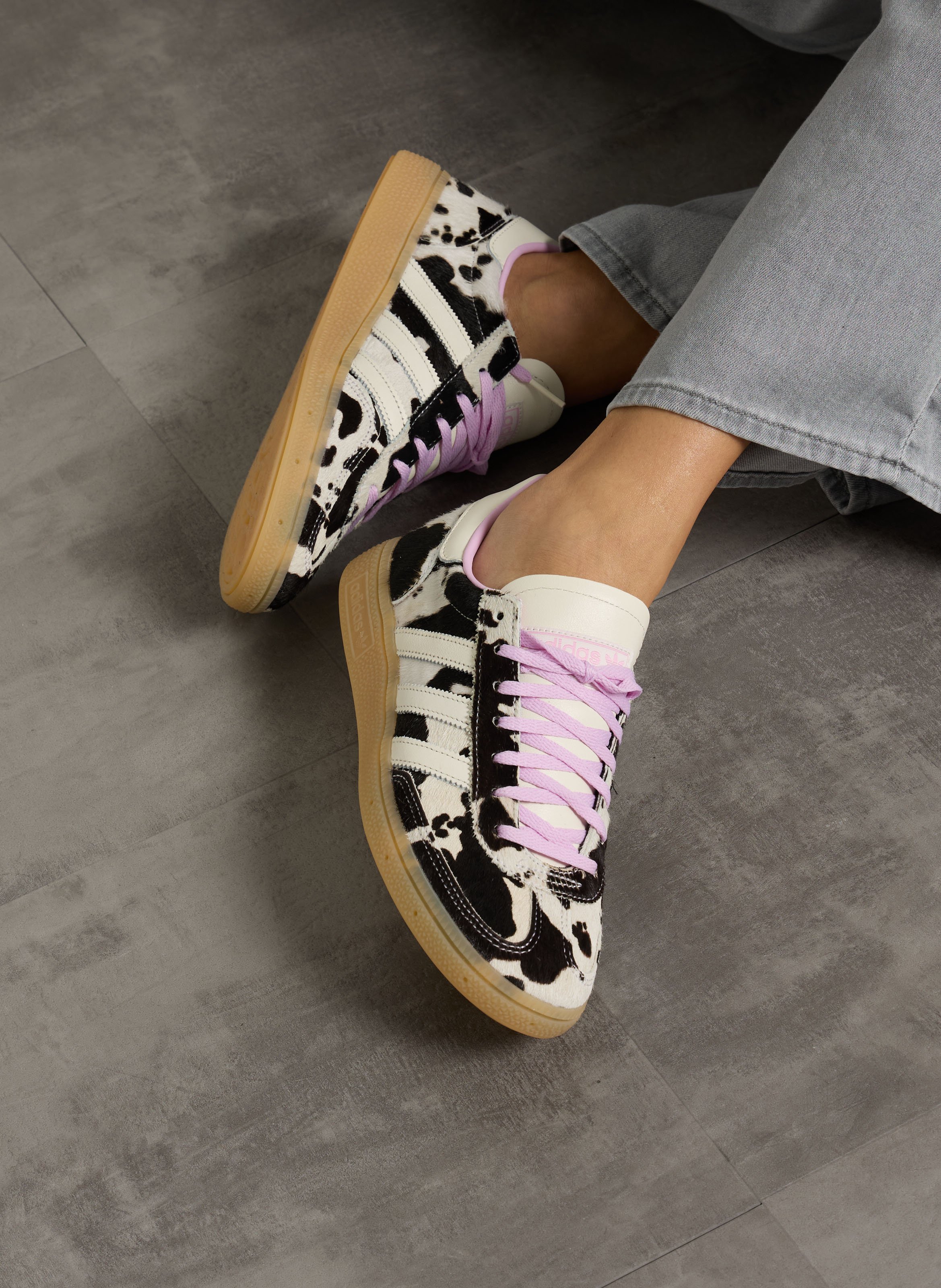 Baskets basses en cuir ADIDAS Multicolore