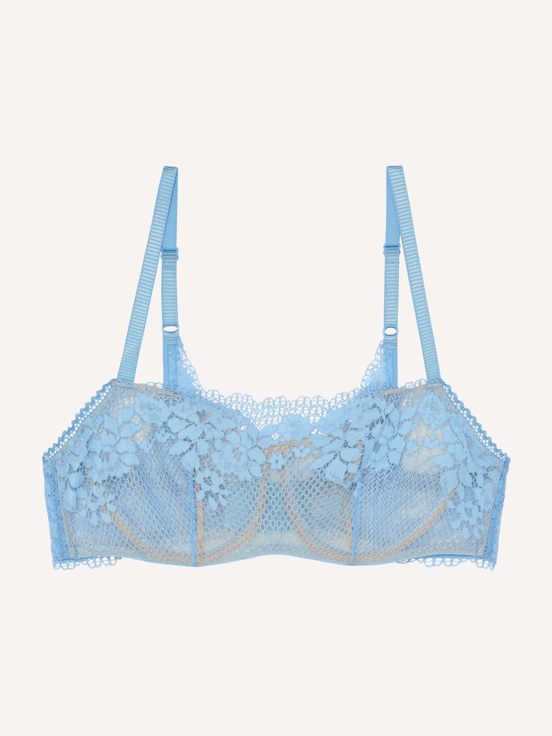 Soutien-gorge bandeau avec armatures Bleu