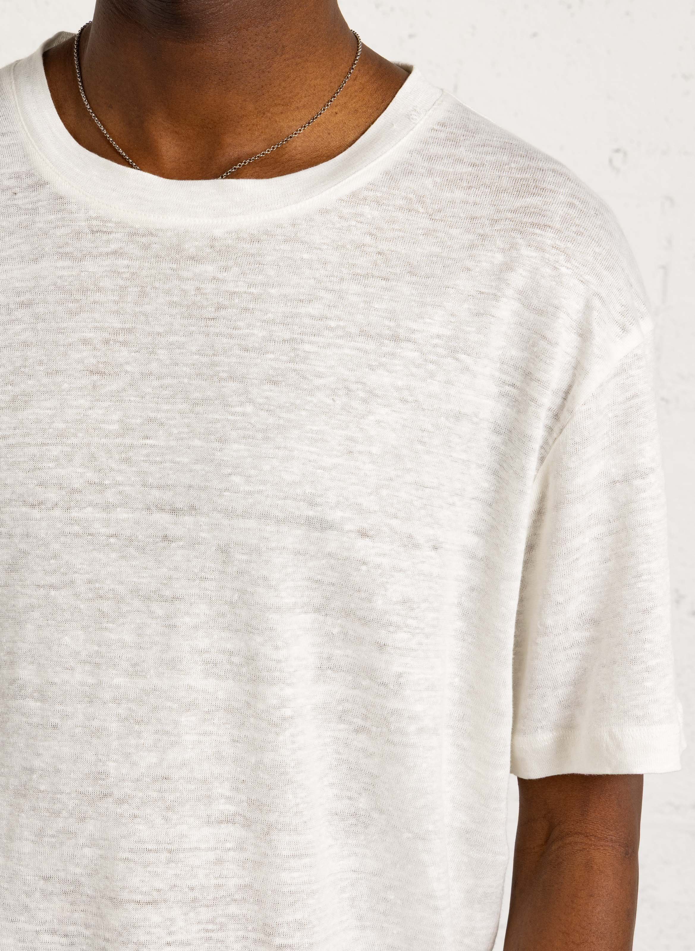 T-shirt oversize en lin AU PRINTEMPS PARIS Beige