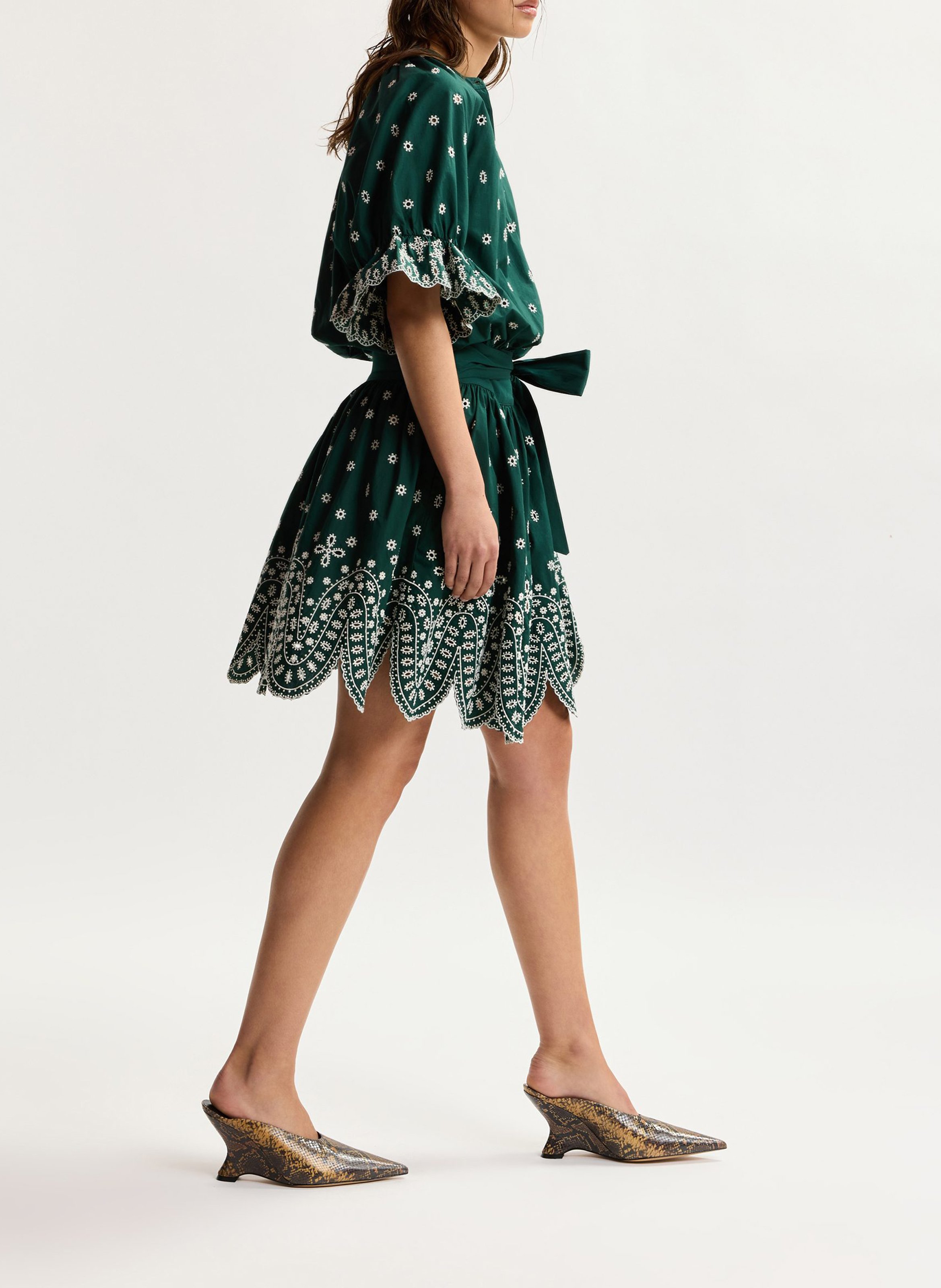 Kurzkleid mit Print ESSENTIEL ANTWERP Grun