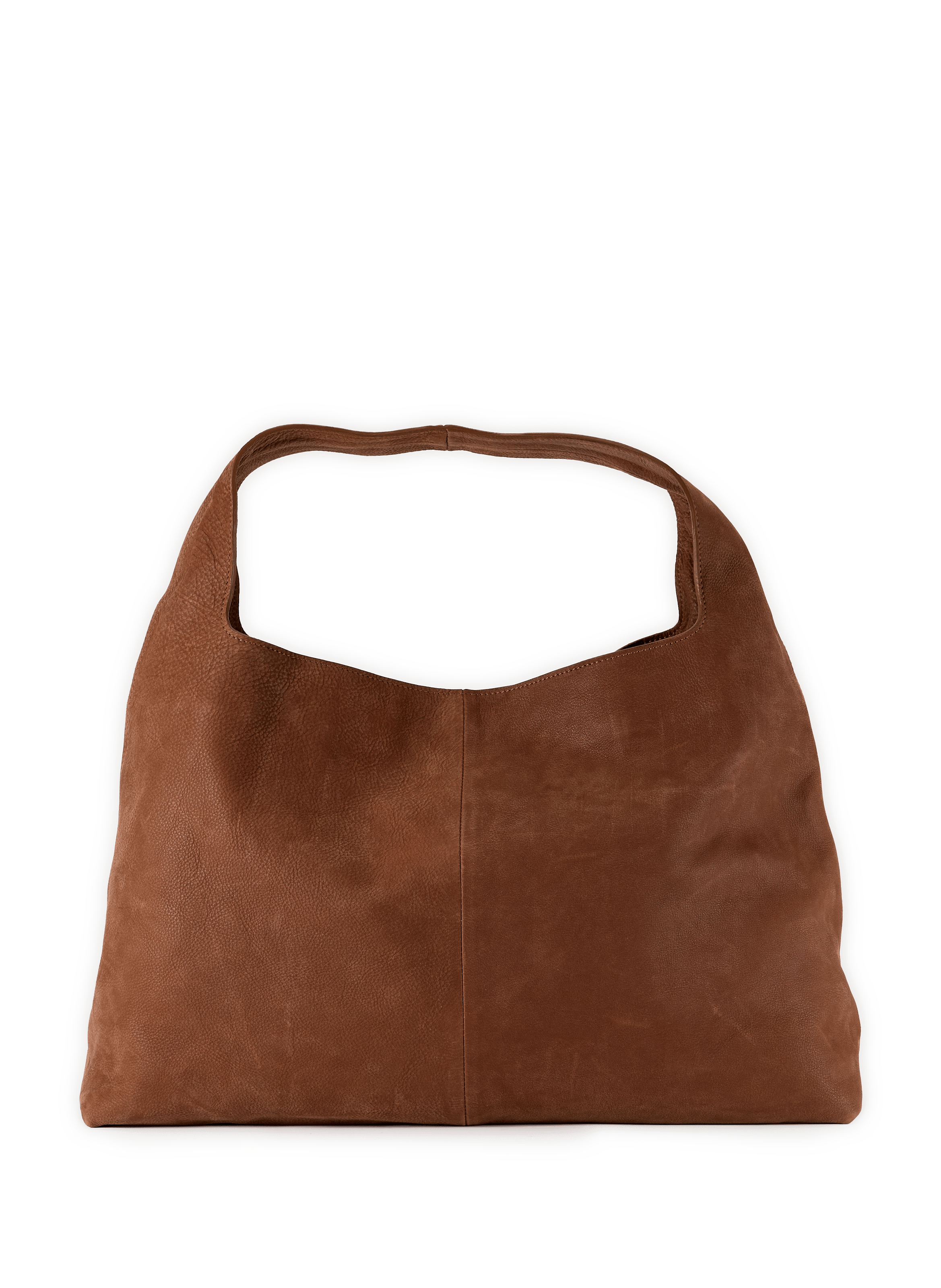Handbag in cowhide leather henri SAISON 1865 Brown