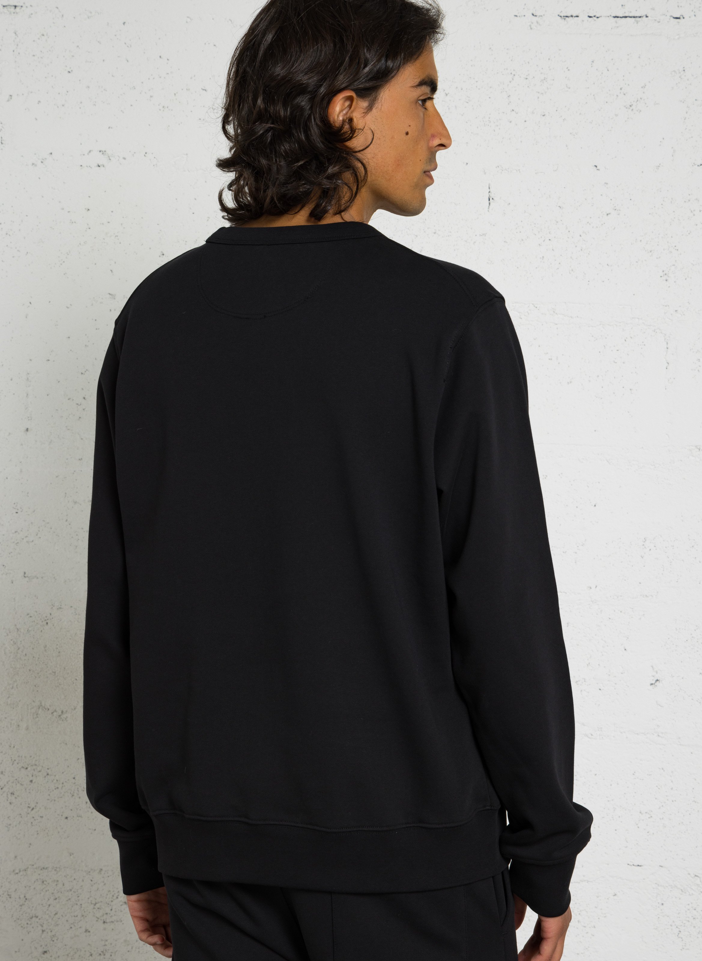 Baumwoll-Sweater mit Rundhalsausschnitt AU PRINTEMPS PARIS Schwarz