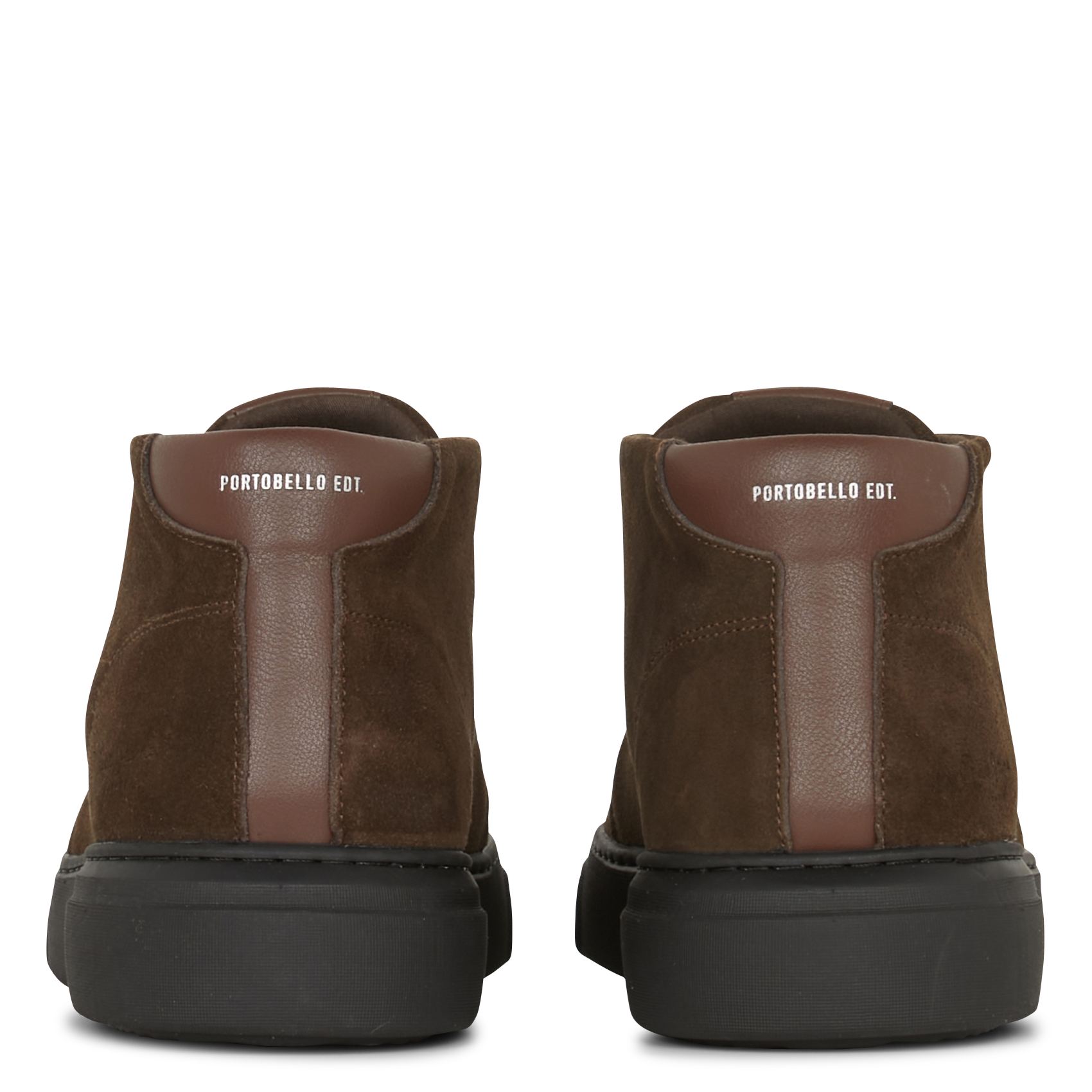 Mixed leather ankle boots PEPE JEANS Brown