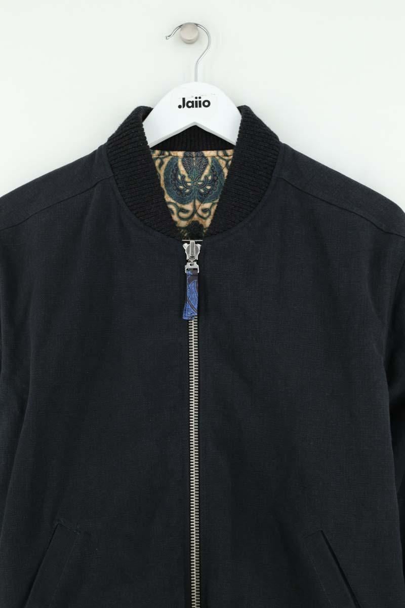 Regular-fit organic cotton jacket with sherpa collar ISABEL MARANT - Seconde Main Black