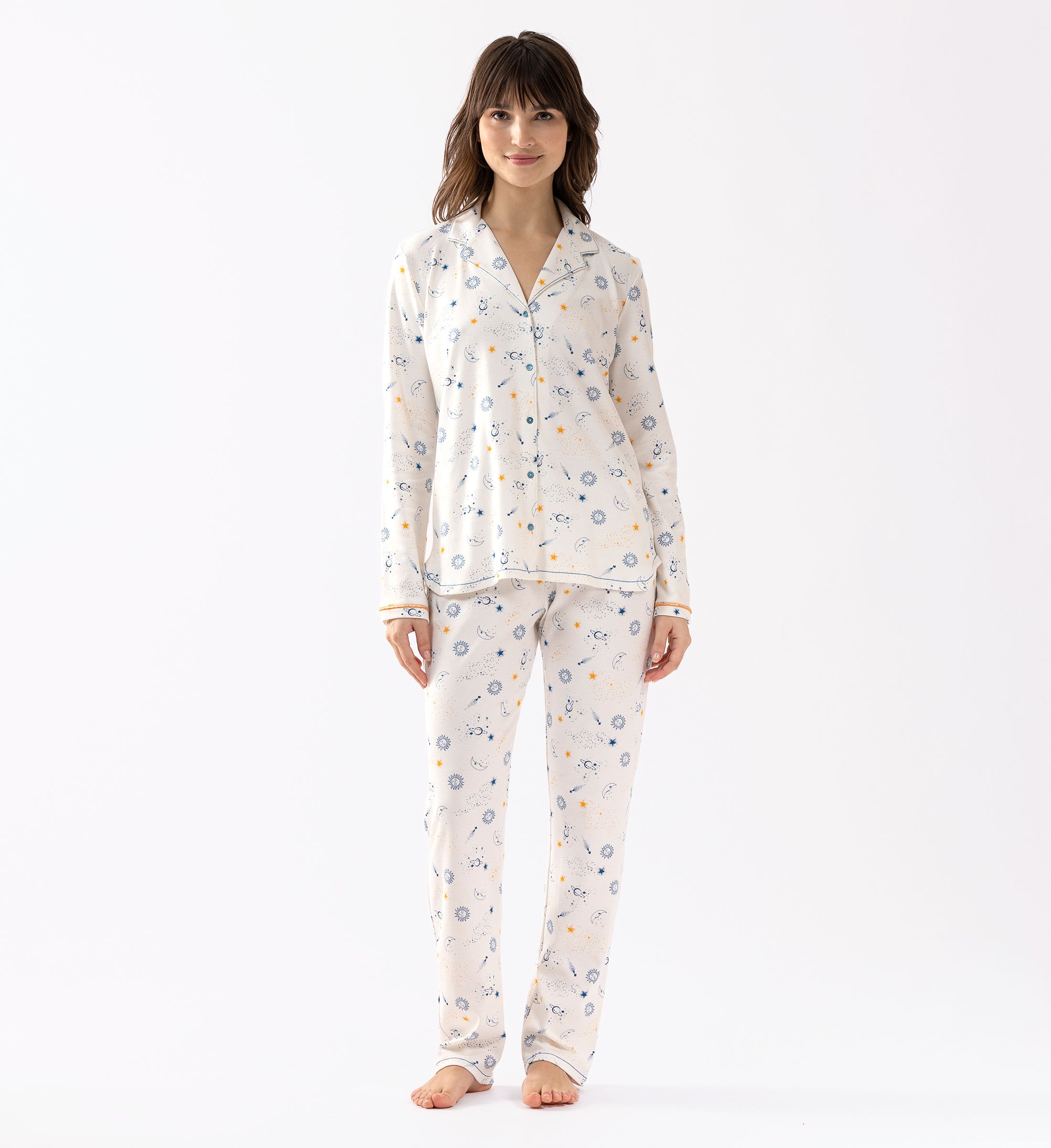 Pyjama best sale boutonné femme