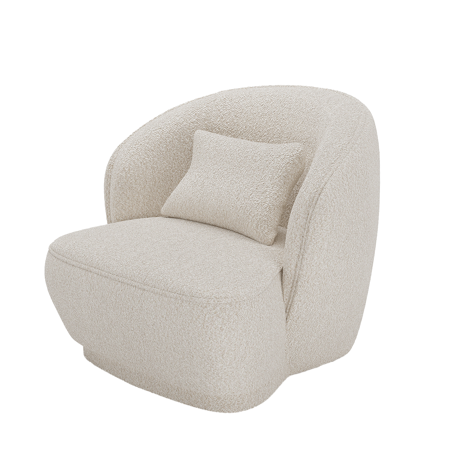 Designer fabric armchair POTIRON PARIS Beige
