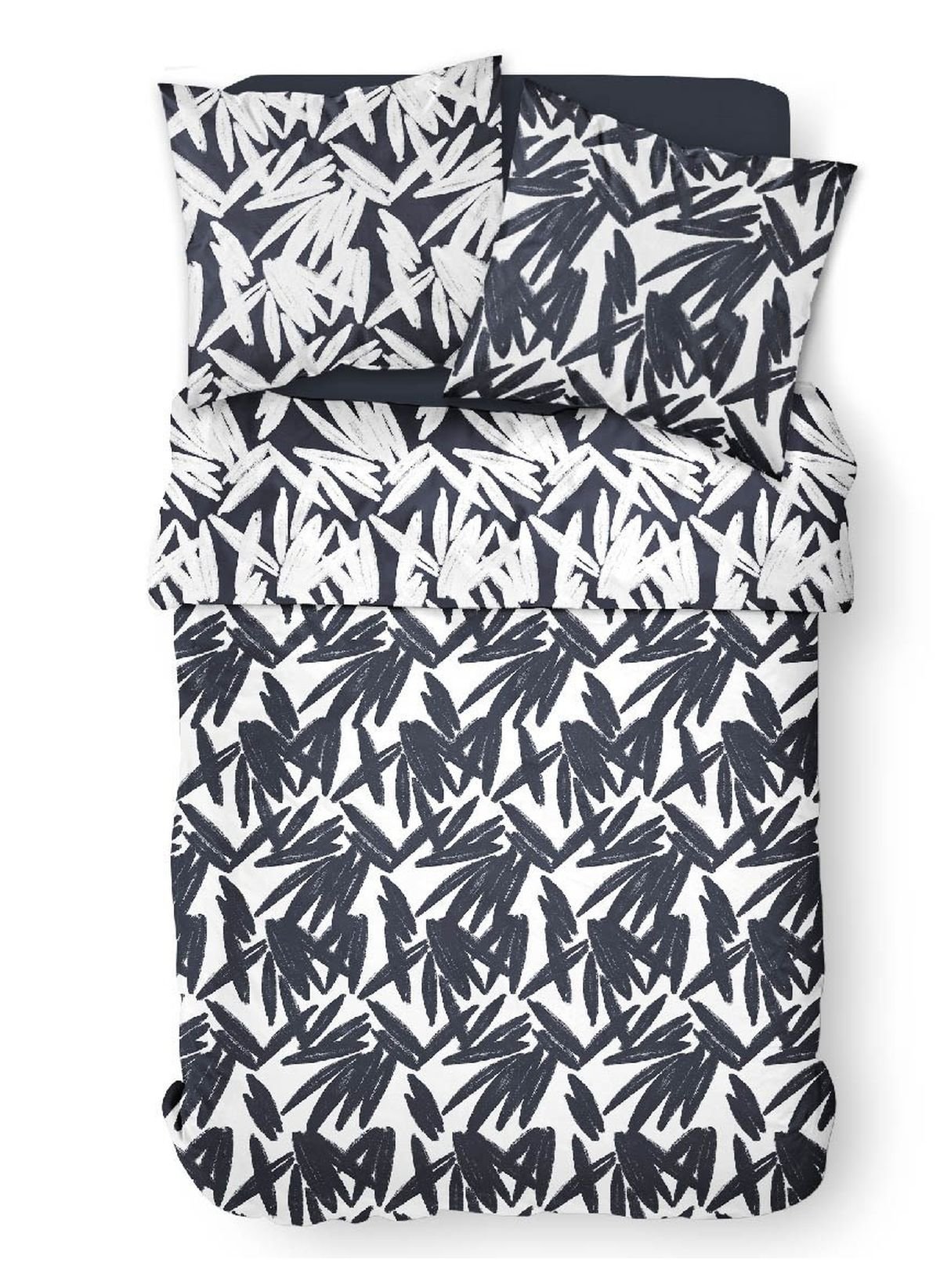 Printed cotton bedding set TODAY LINGE DE MAISON White