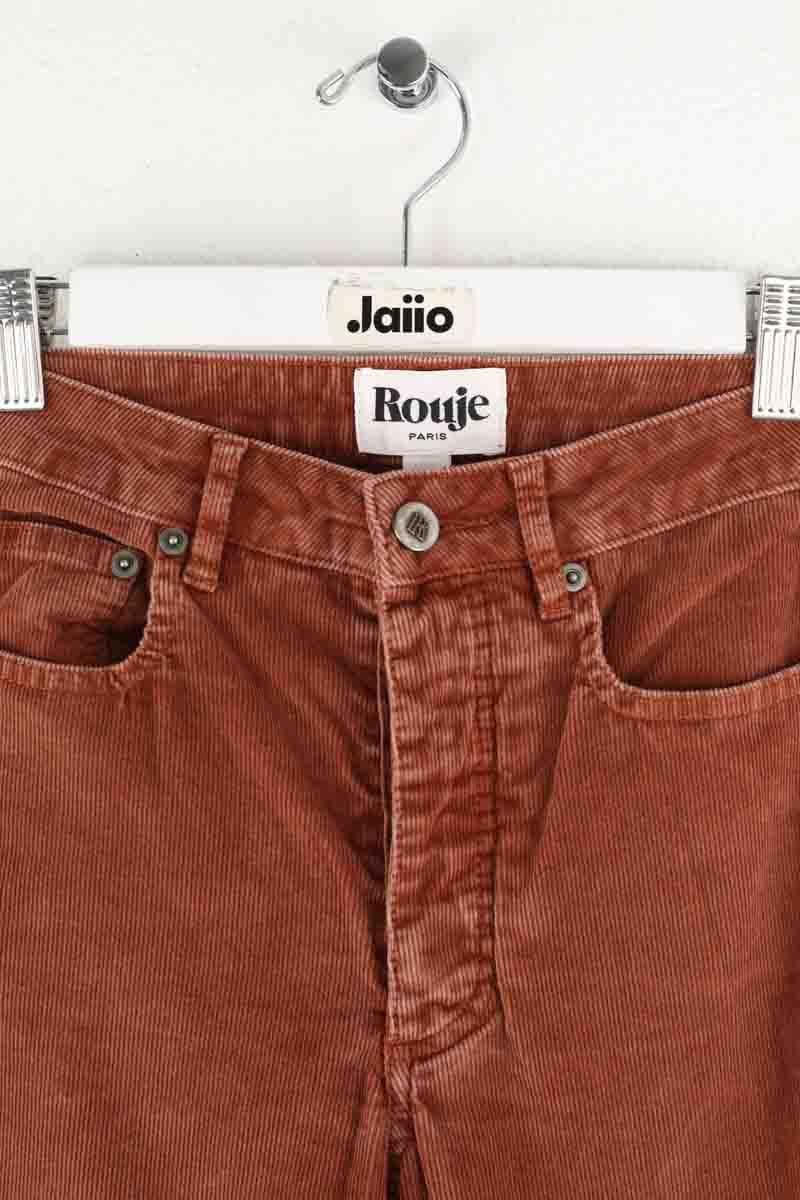 Slim-fit cotton cargo pants ROUJE - Seconde Main Brown
