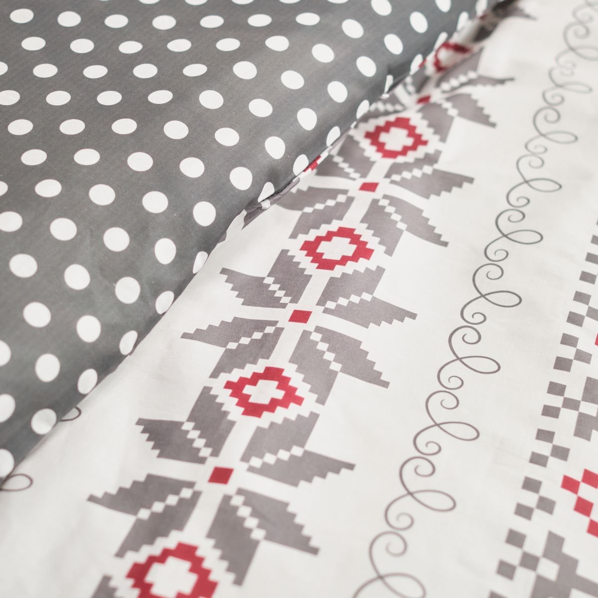 Printed cotton bed set TODAY LINGE DE MAISON Brown